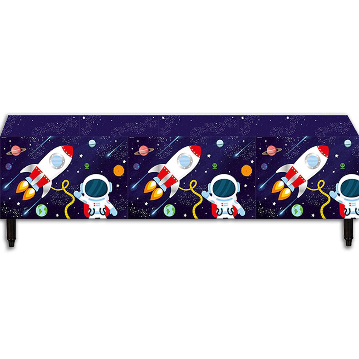 Kozmik Galaksi Uzay Temalı Masa Örtüsü - 120cm x 180cm