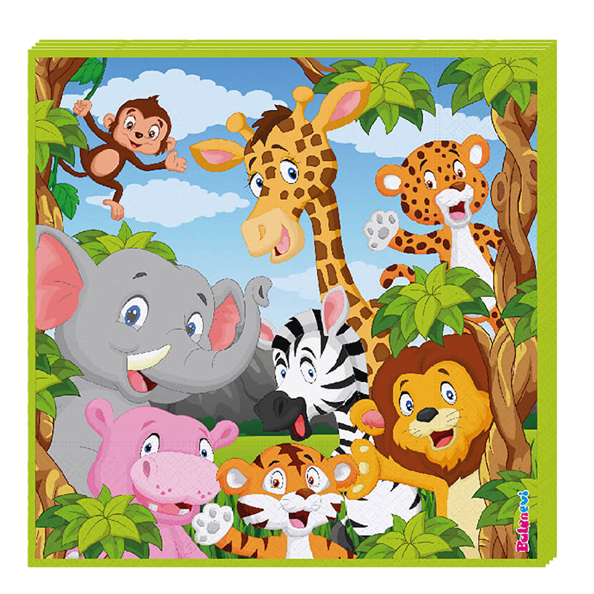 Safari Sevimli Hayvanlar Peçete - 16 Adet