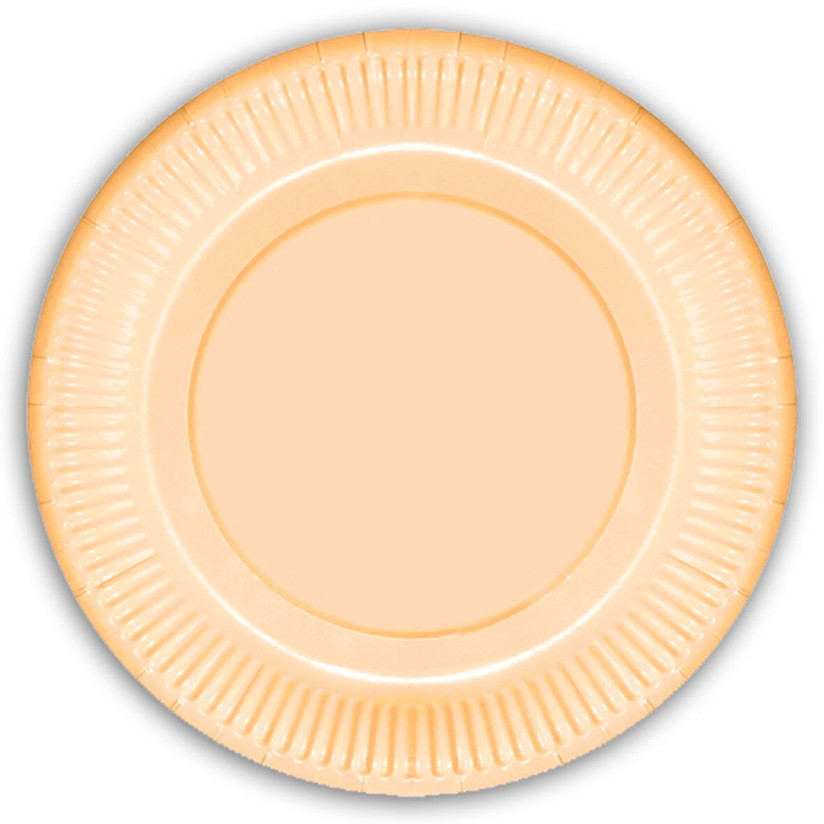 Makaron Karton Tabak, 23 cm x 8 Adet - Turuncu