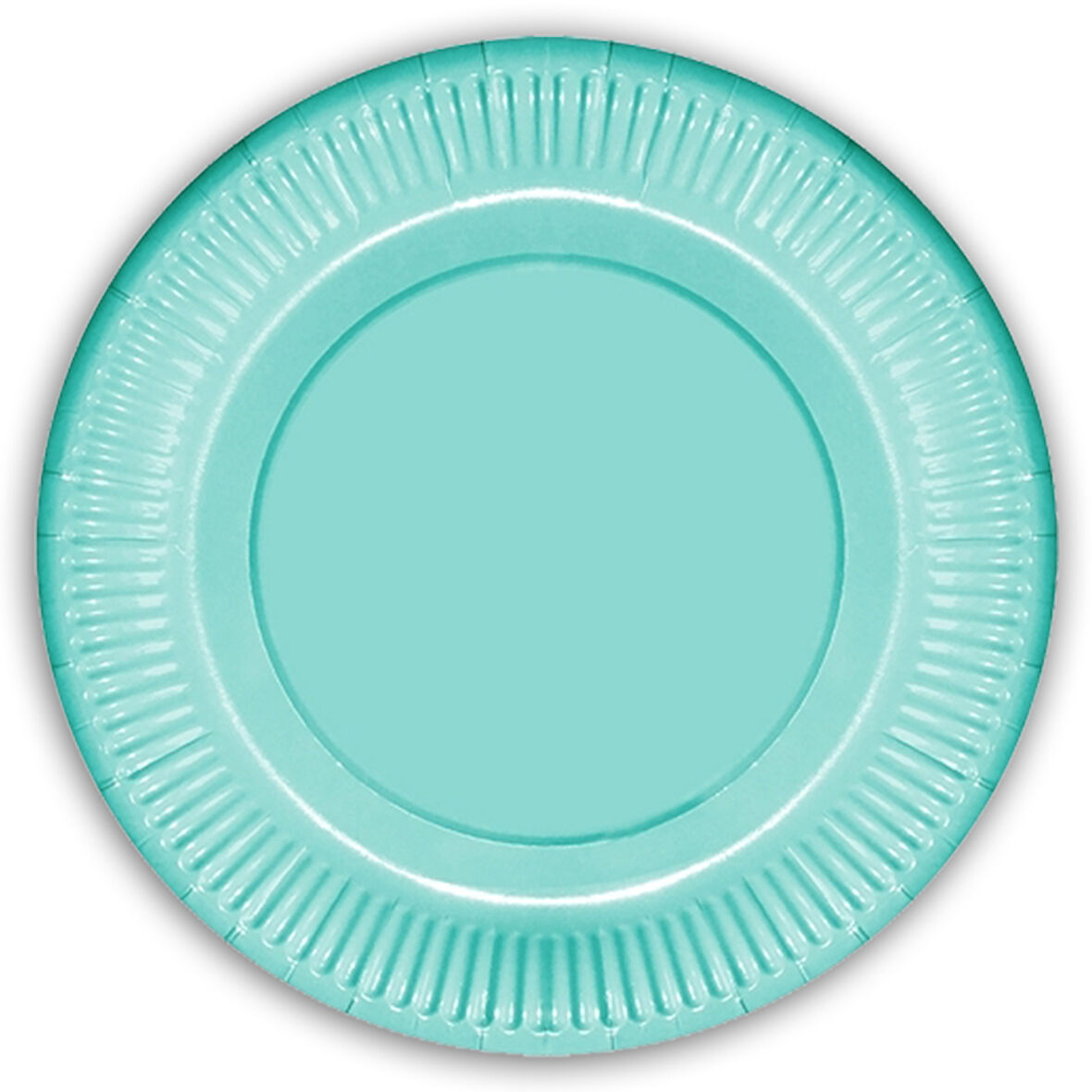 Makaron Karton Tabak, 23 cm x 8 Adet - Yeşil