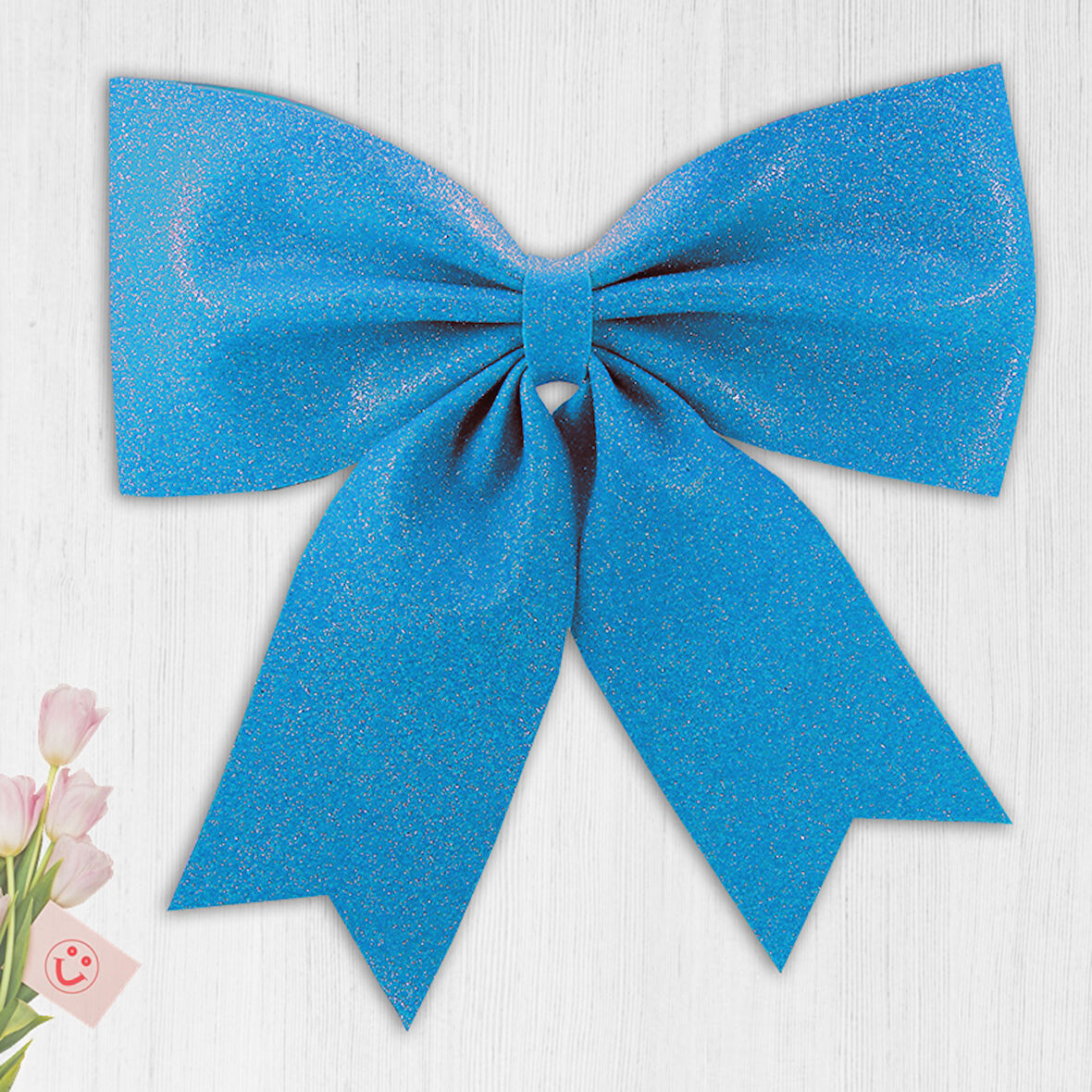 Simli Eva Fiyonk, 40 cm x 33 cm - Mavi