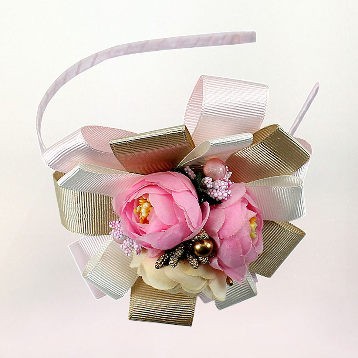 Lohusa Tacı, Çiçekli Altın & Pembe