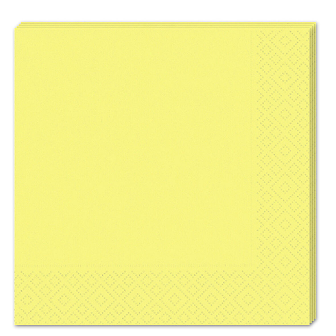 Makaron Peçete, 33 x 33 cm - 16 Adet - Sarı