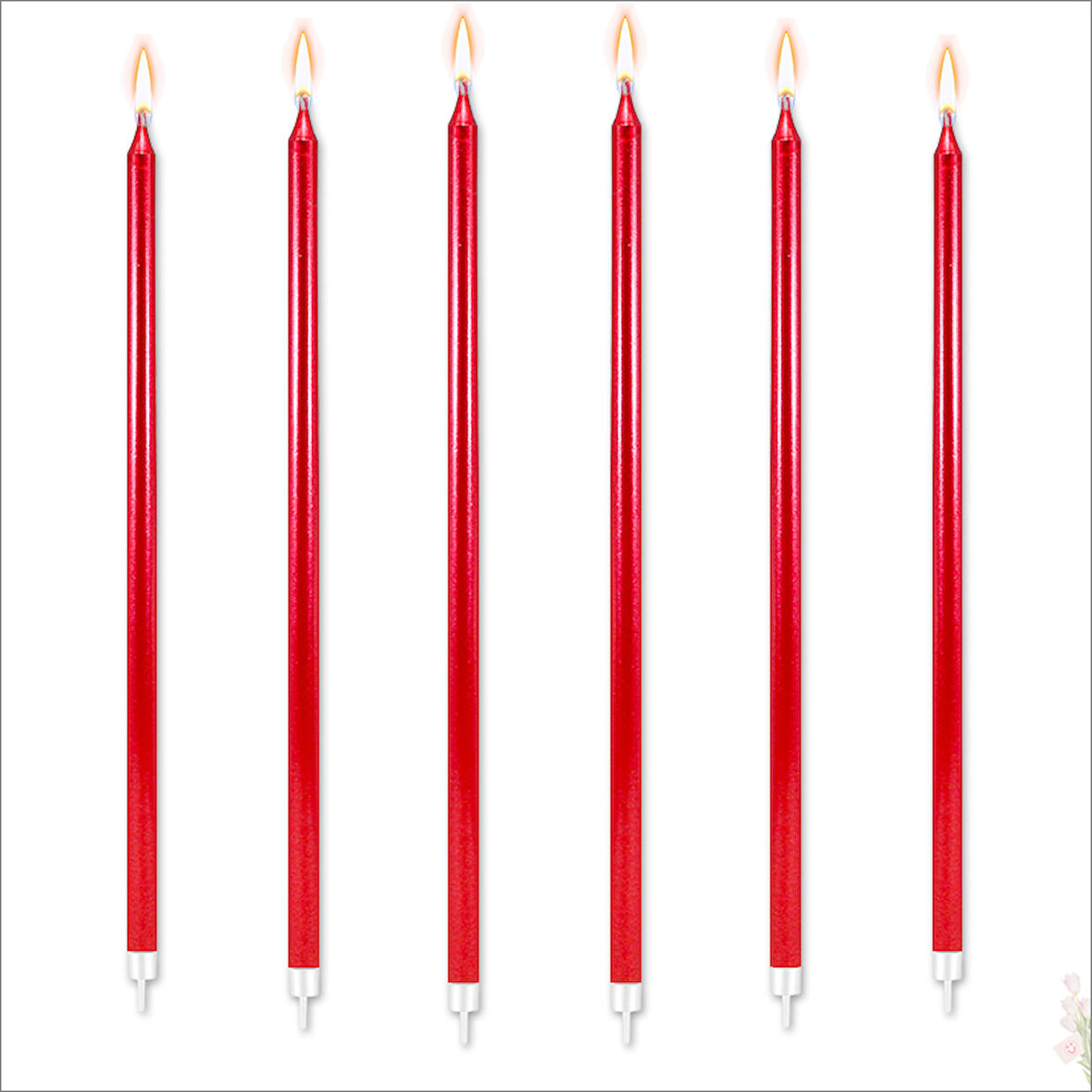 Krom MuM, 20 cm x 6 Adet - Kırmızı