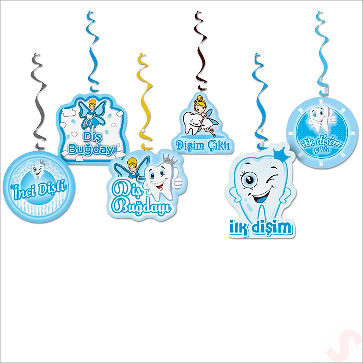 İlk Dişim 6'lı Tavan SüSü, 70 cm - Mavi