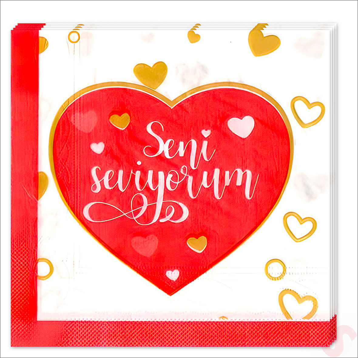 Seni Seviyorum Peçete - 20 Adet