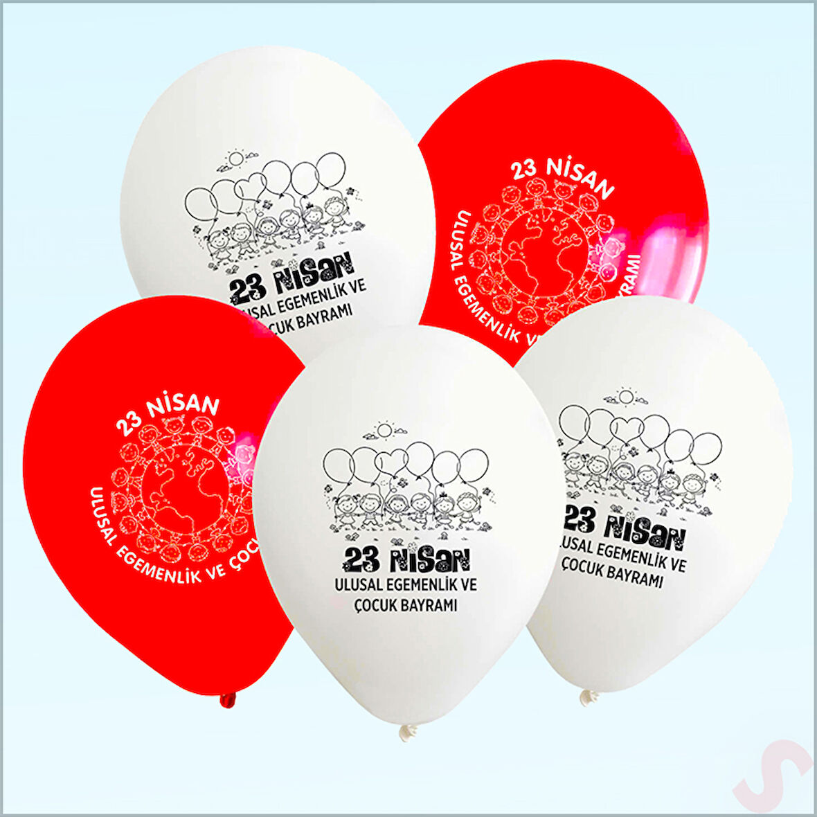 23 Nisan Baskılı 30cm Balon - 8 Adet