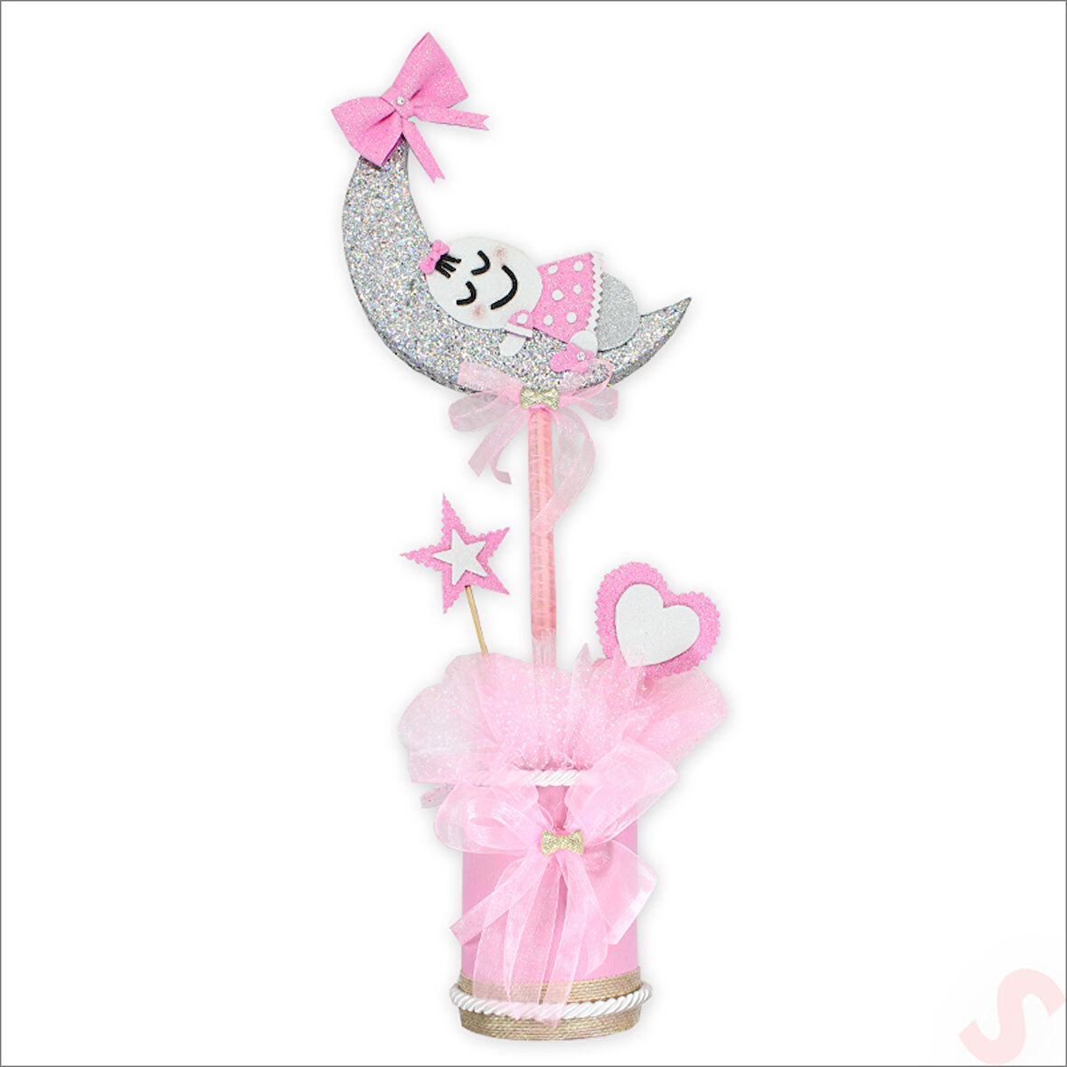 Ay Bebek Masa SüSü, 50cm x 20cm - Pembe