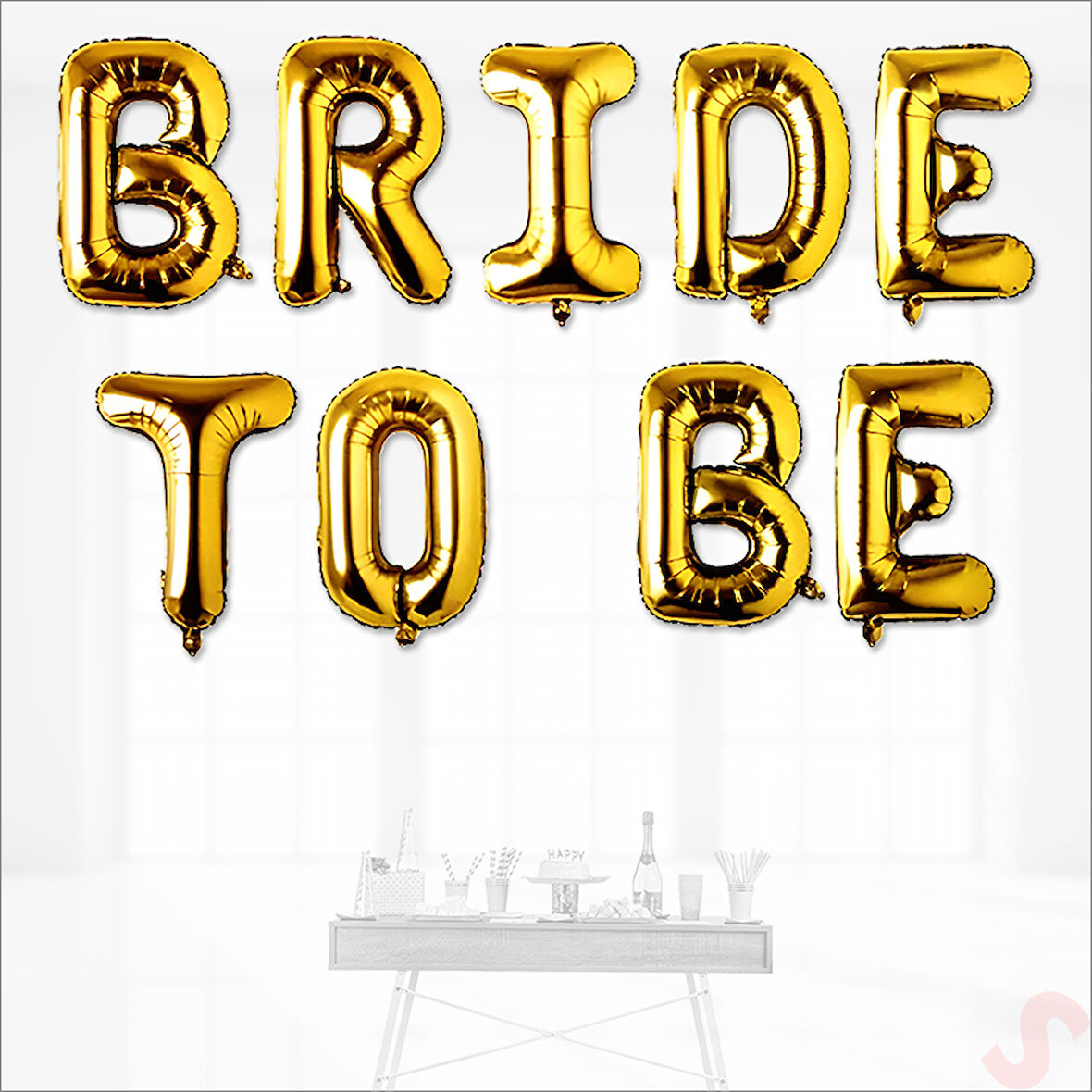 Bride To Be Folyo Balon, 40 cm - Altın