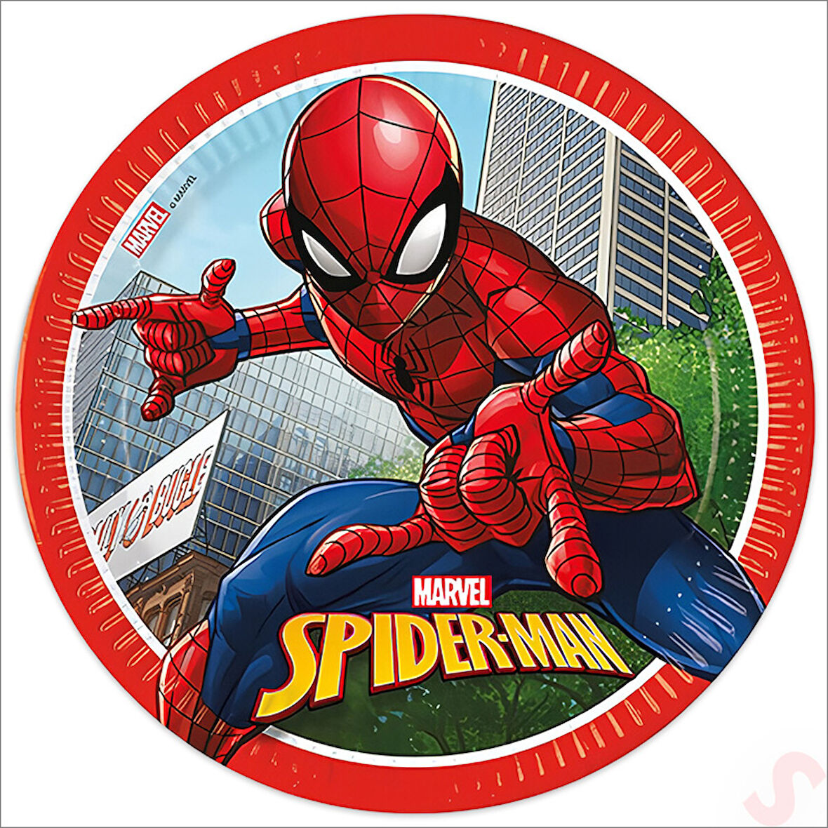 Spiderman Crime Fighter Karton Tabak - 23cm x 8 Adet
