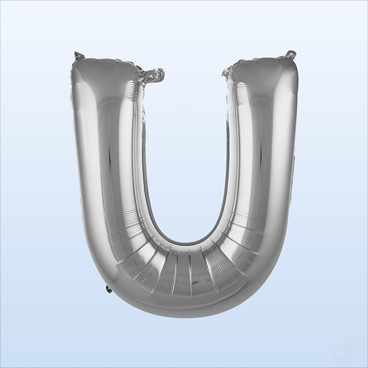 U Harf Gümüş Folyo Balon - 76 cm