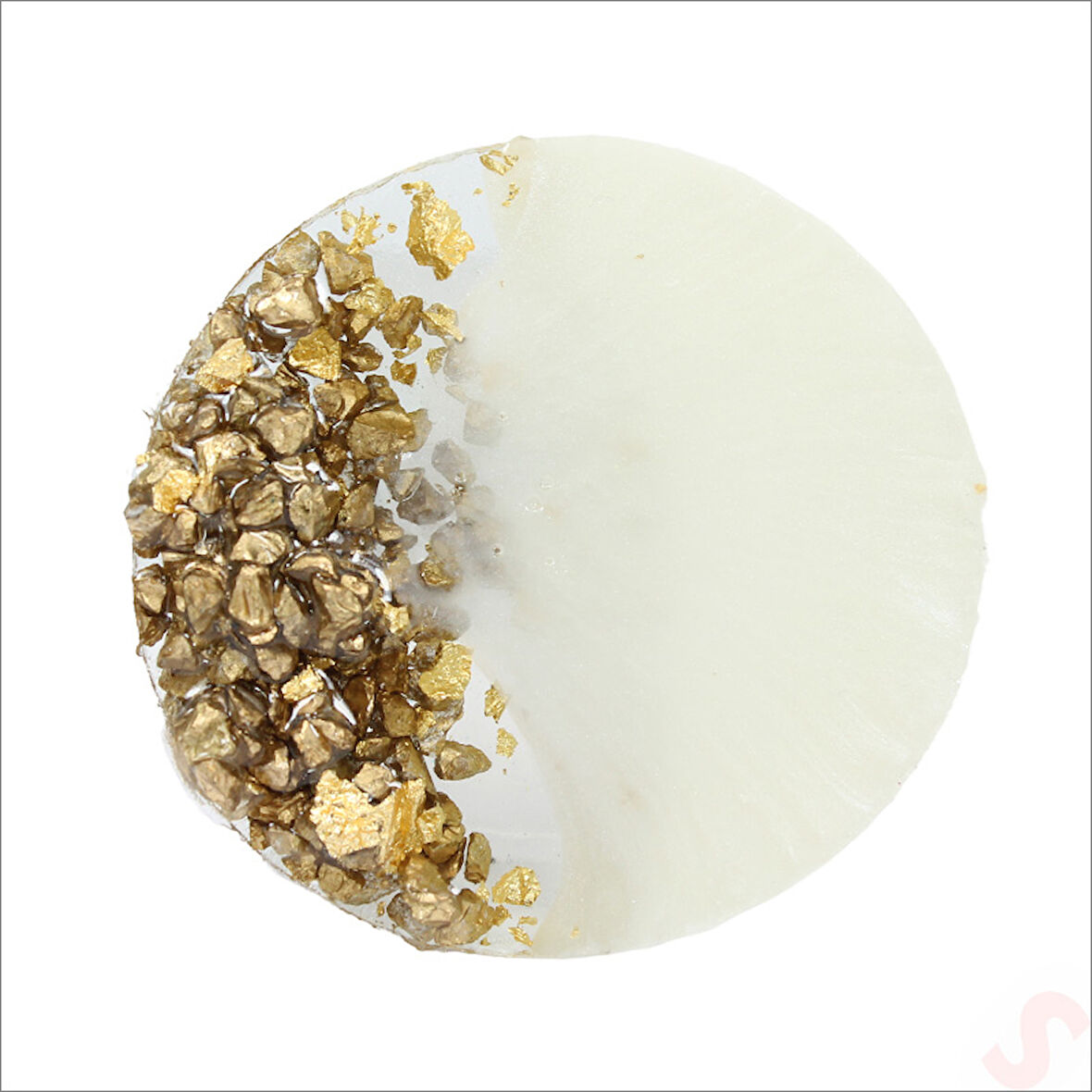 Altın Taşlı 6,50 cm Epoksi Magnet - 1 Adet