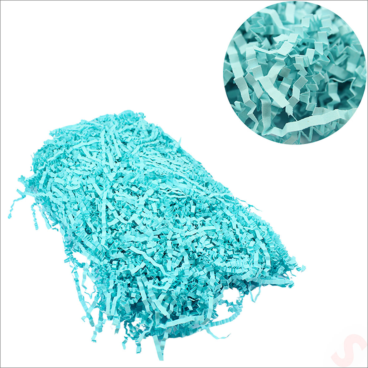 Zikzak Kırpıntı Kağıt Paketleme Dolgu Malzemesi, 50 gr - Mavi