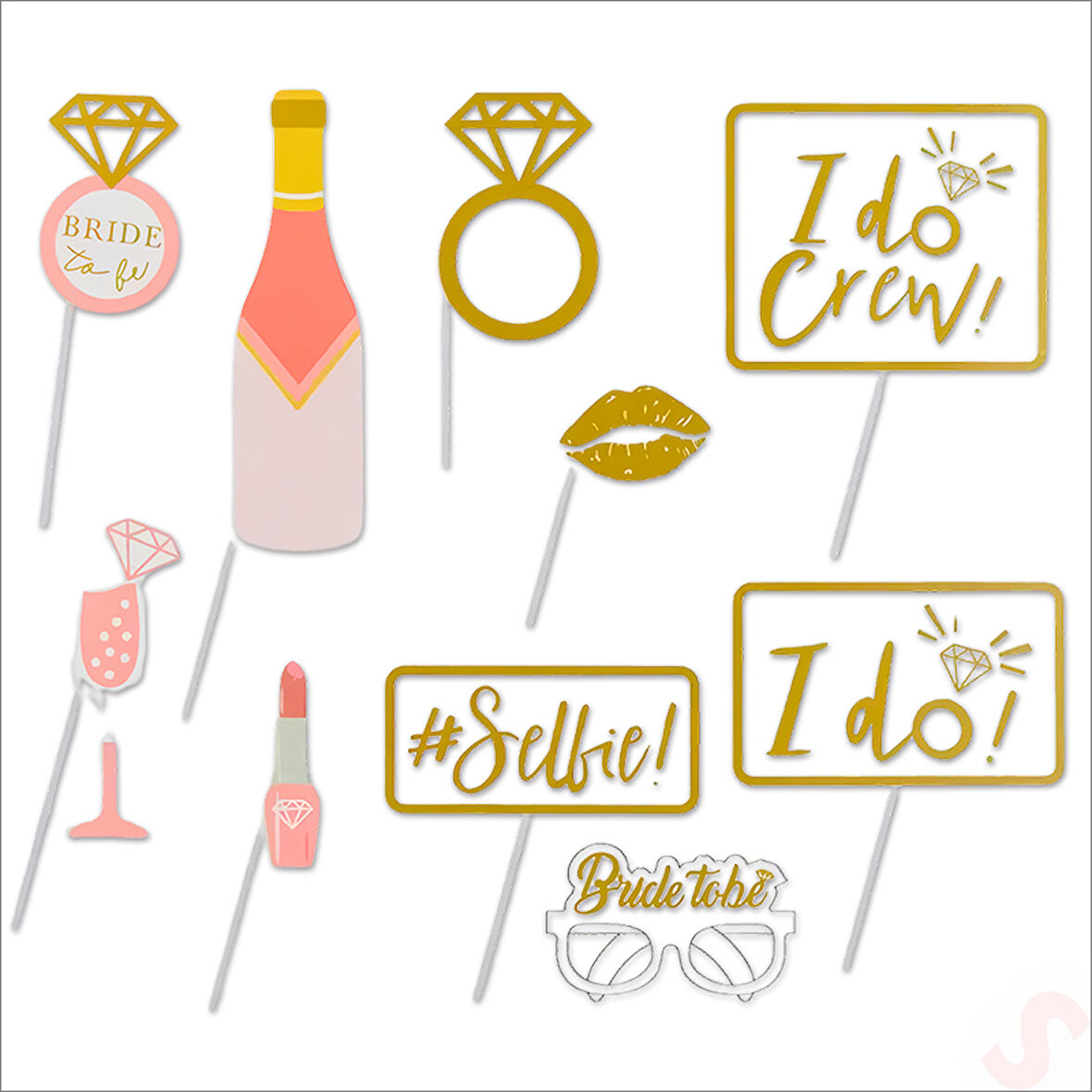 Bride To Be Konuşma Balonu Seti, 10 Parça