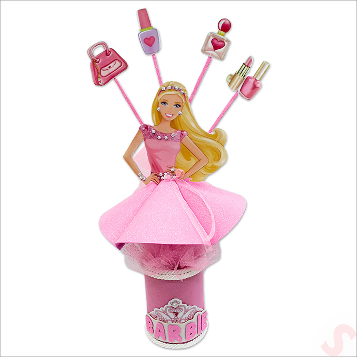 Barbie Masa Süsü - 51cm x 23cm