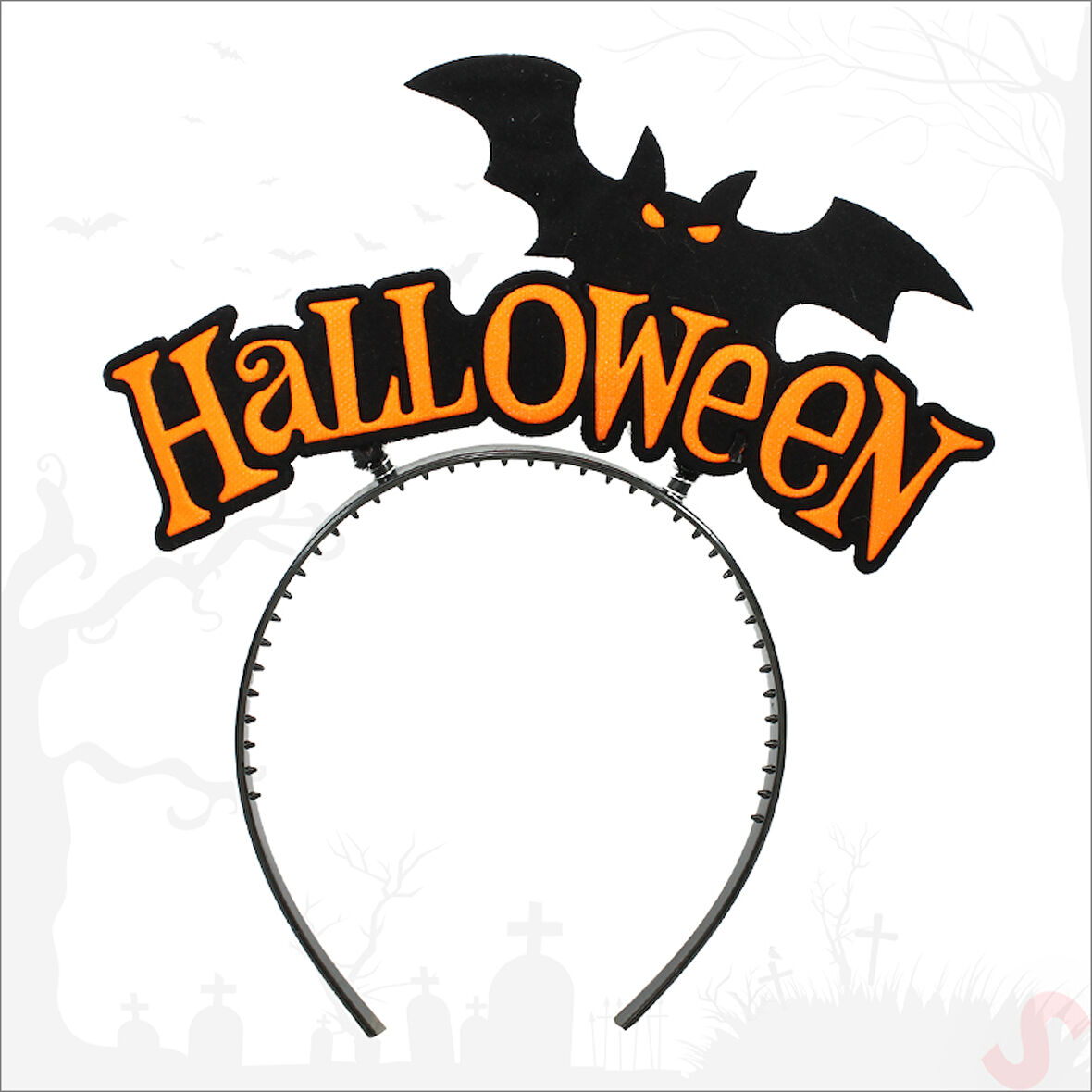 Halloween Yarasa Taç - Turuncu