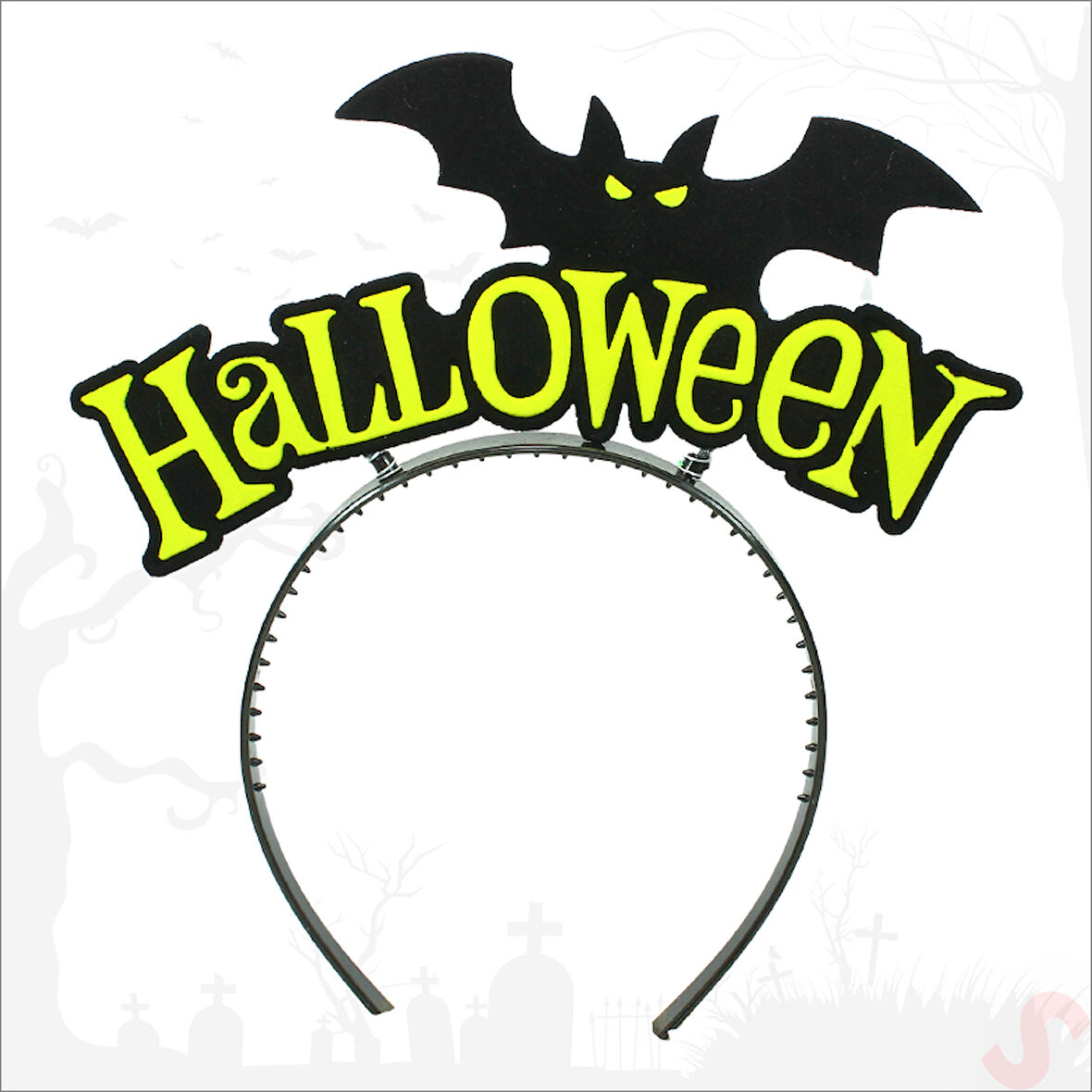 Halloween Yarasa Taç - Sarı