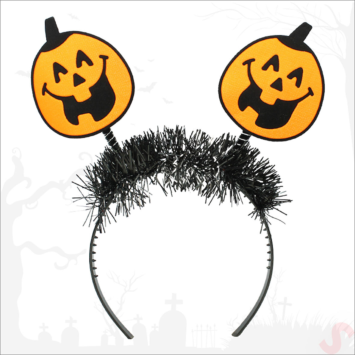 Halloween Gülenyüz Bal Kabağı Taç
