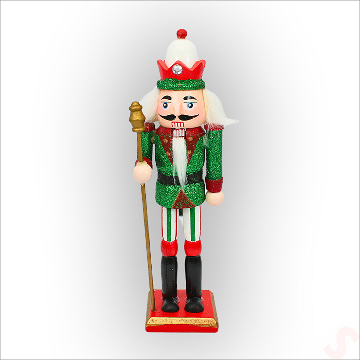 Kurşun Asker, Ahşap Fındıkkıran 18cm - Mızraklı