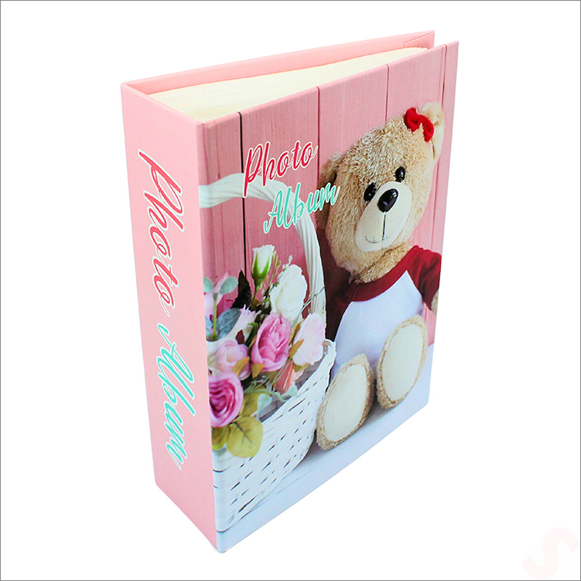 Bebek Fotoğraf Albümü, 10cm x 15cm x 100 Resimlik - Pembe