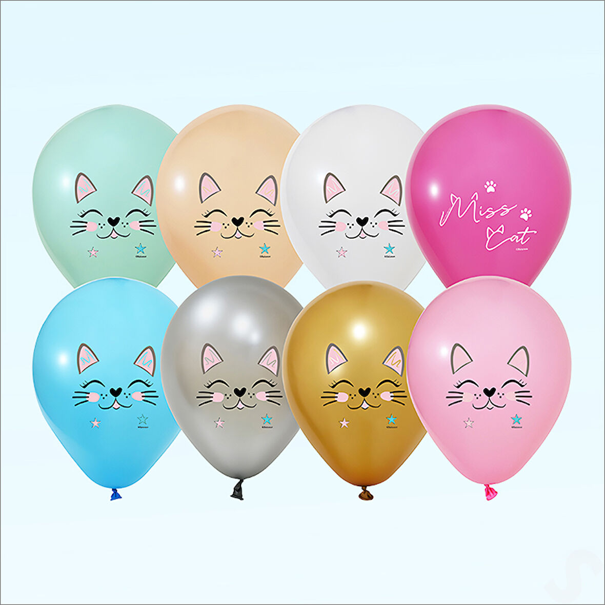 Miss Cat Balon, 30cm x 5 Adet