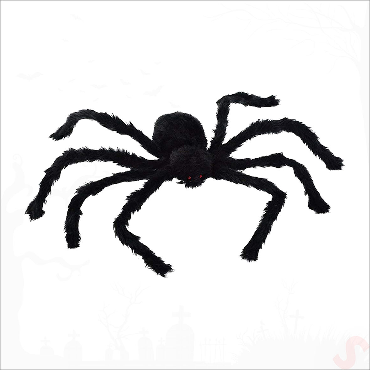 Tüylü Pelüş Örümcek, 20 cm