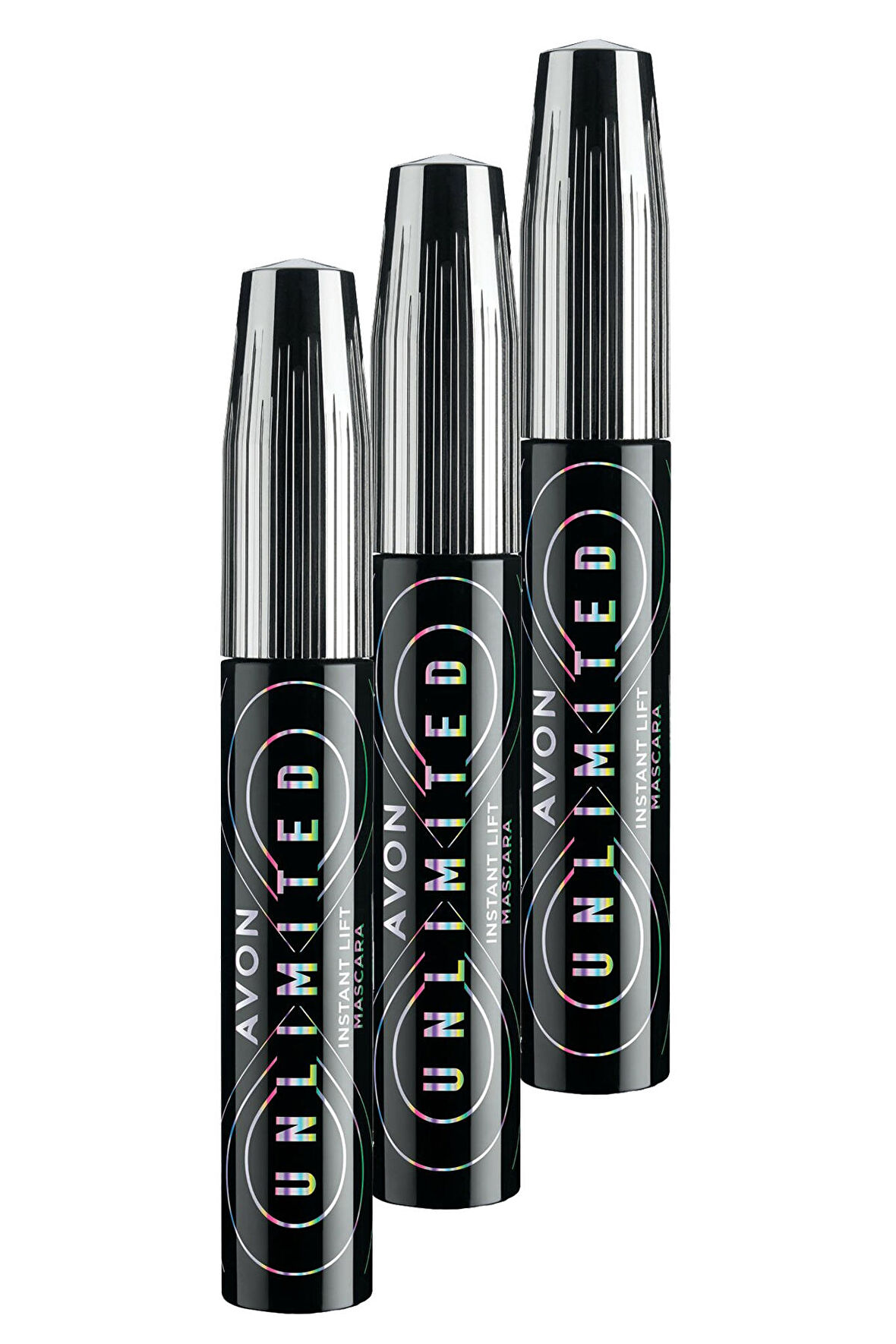 Avon Unlimited Kirpiklere Kalkık Görünüm Veren Maskara 10 Ml. Blackest Black Üçlü Set