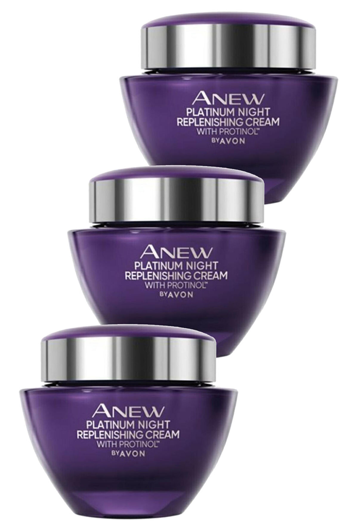 Avon Anew Platinum Gece Kremi 50 Ml. Üçlü Set