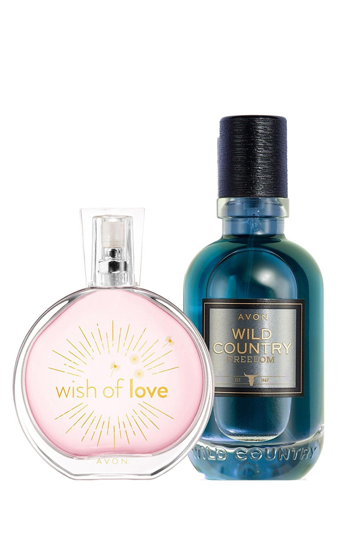 Avon Wild Country Freedom Erkek Parfüm ve Wish Of Love Kadın Parfüm Paketi