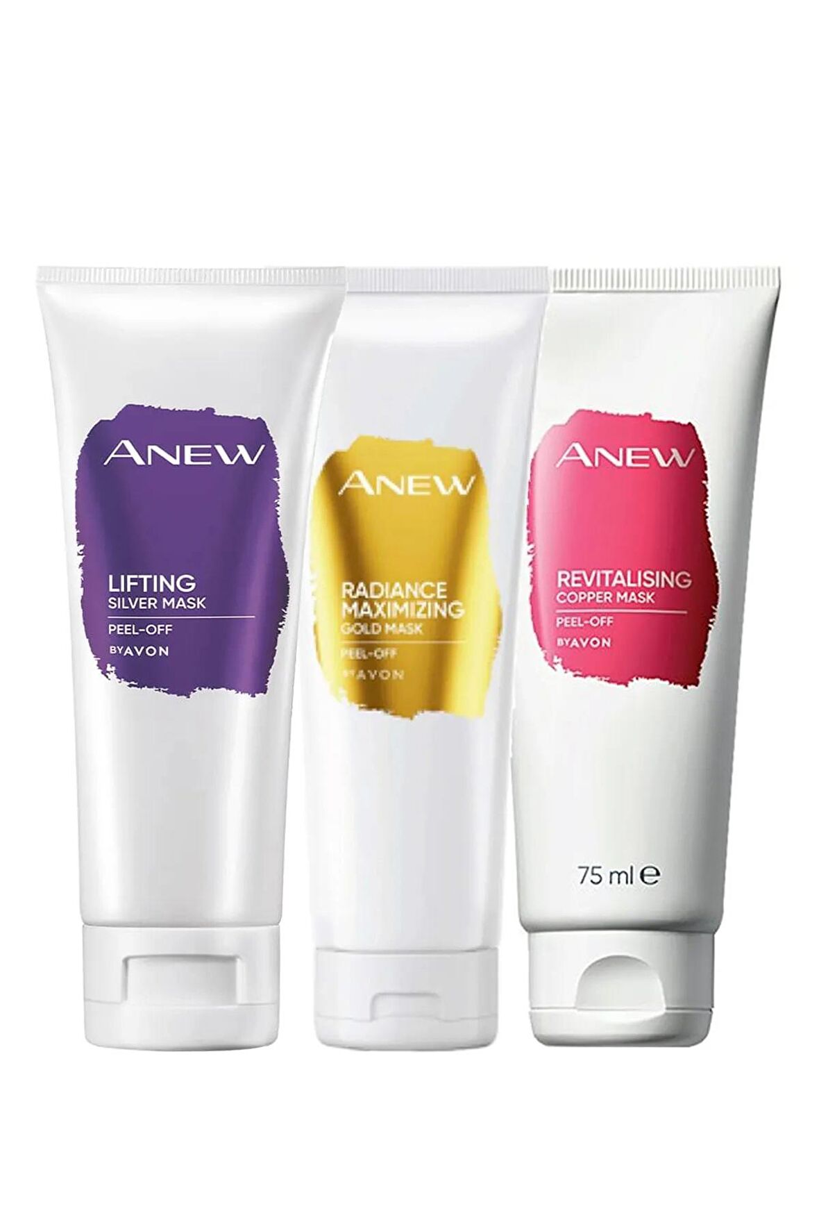 Avon Anew Maximising Gold, Revitalising Copper, Lifting Silver Yüz Maskesi Paketi