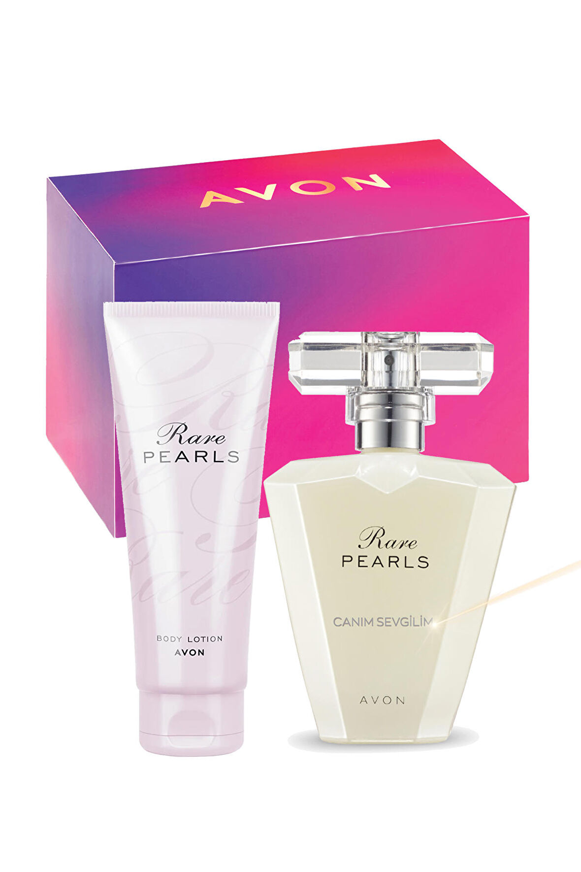 Avon Canım Sevgilim Yazılı Rare Pearls Parfüm Hediye Kutulu Paket
