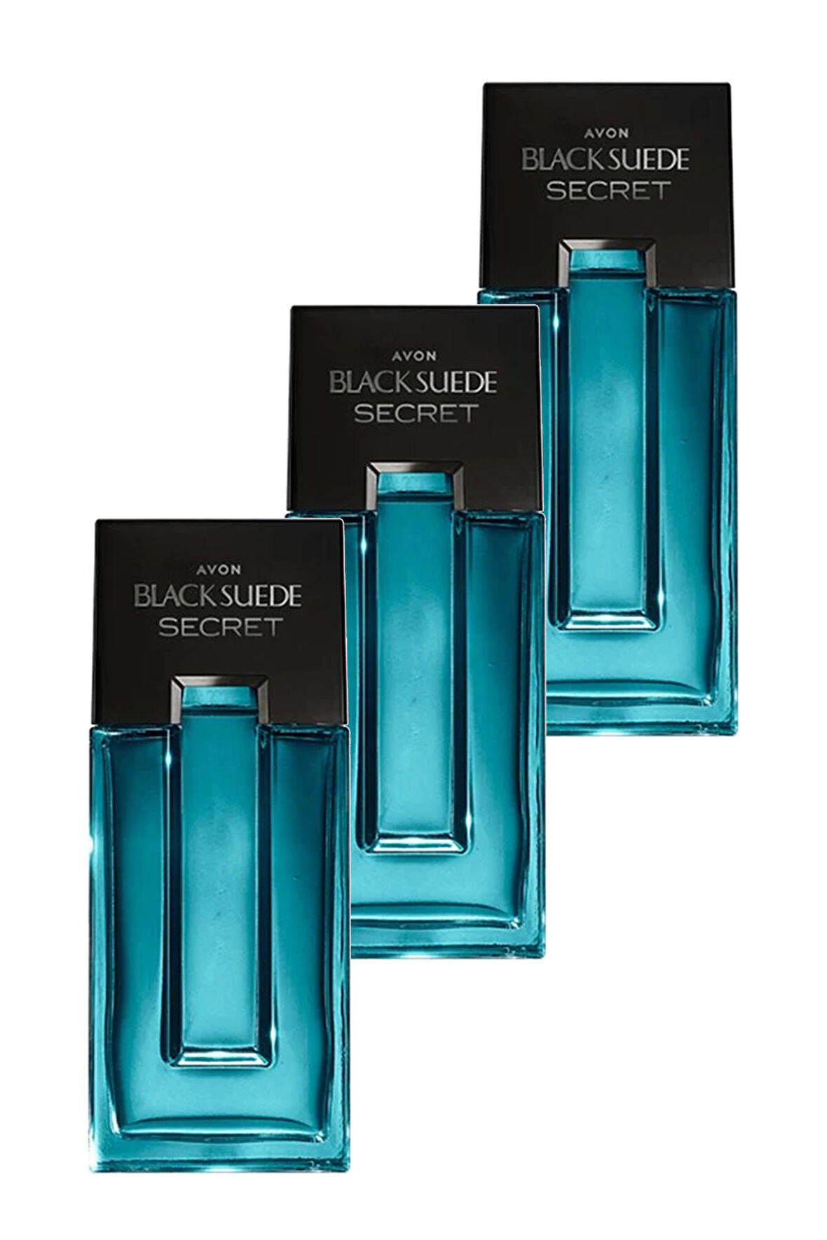 Avon Black Suede Secret Erkek Parfüm Edt 125 Ml. Üçlü Set