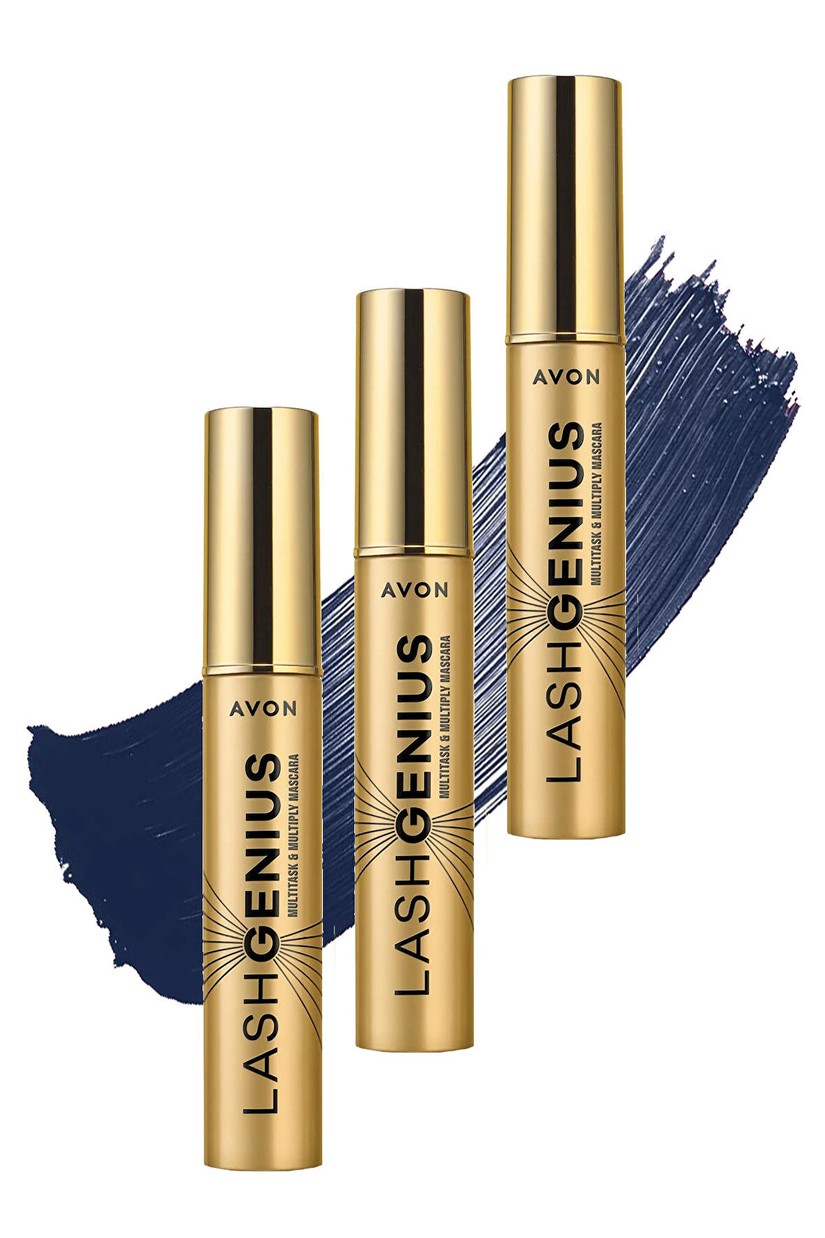 Avon True Lash Genius 5 Etkili Maskara 10 Ml. Modern Navy Üçlü Set