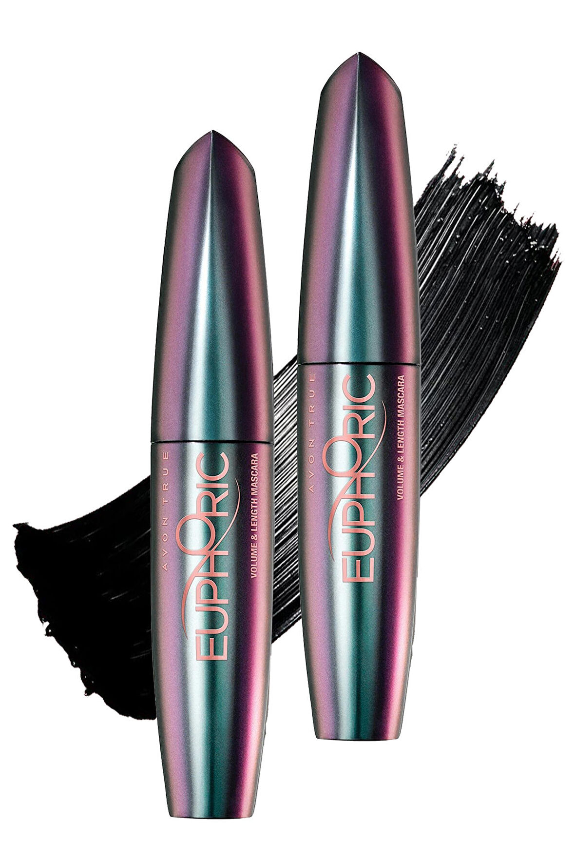 Avon Euphoric Volume and Length Maskara 10 Ml. Blackest Black İkili Set