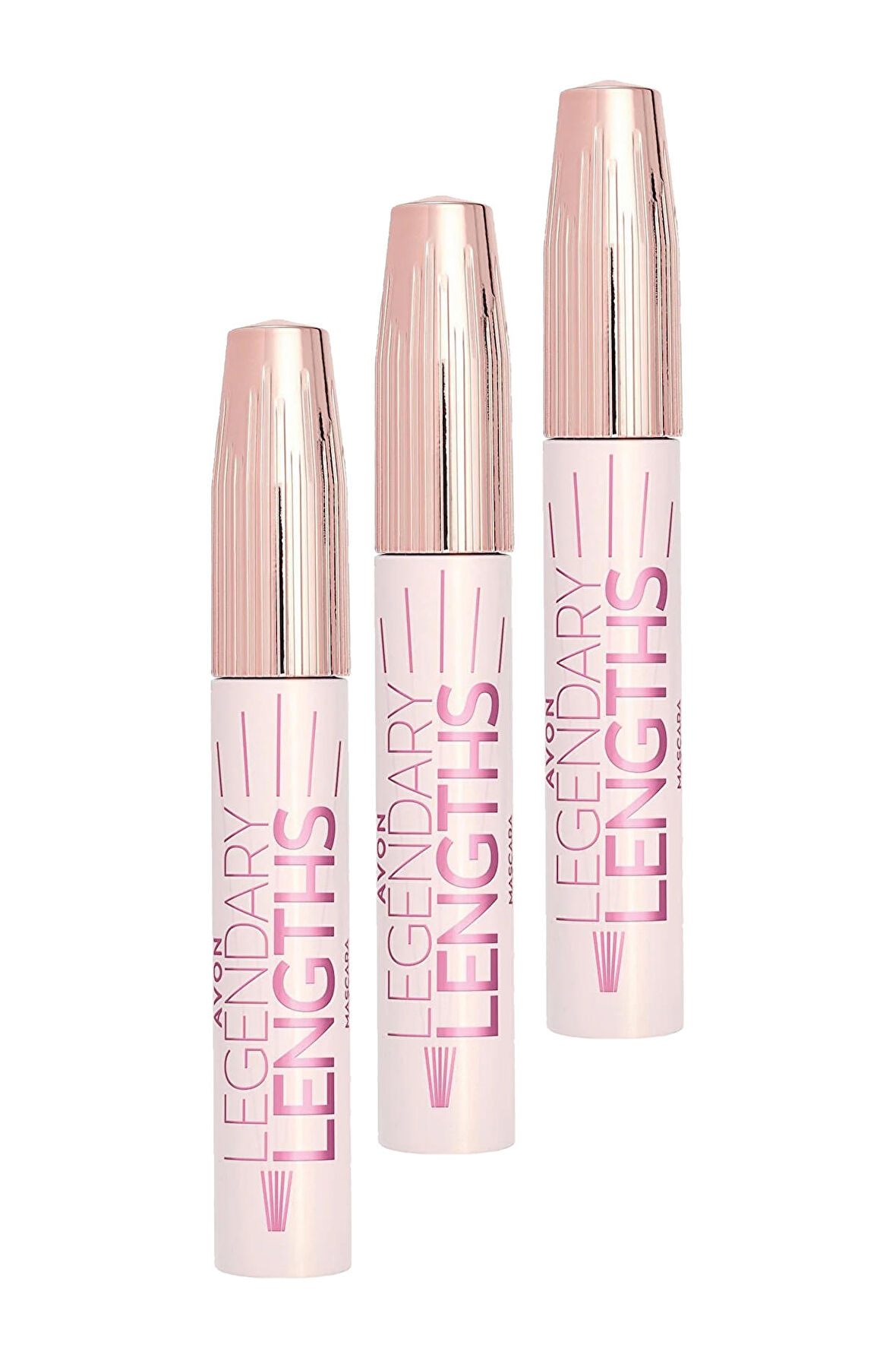 Avon Legendary Lengths Hacim ve Uzunluk Veren Siyah Maskara 10 Ml. Üçlü Set