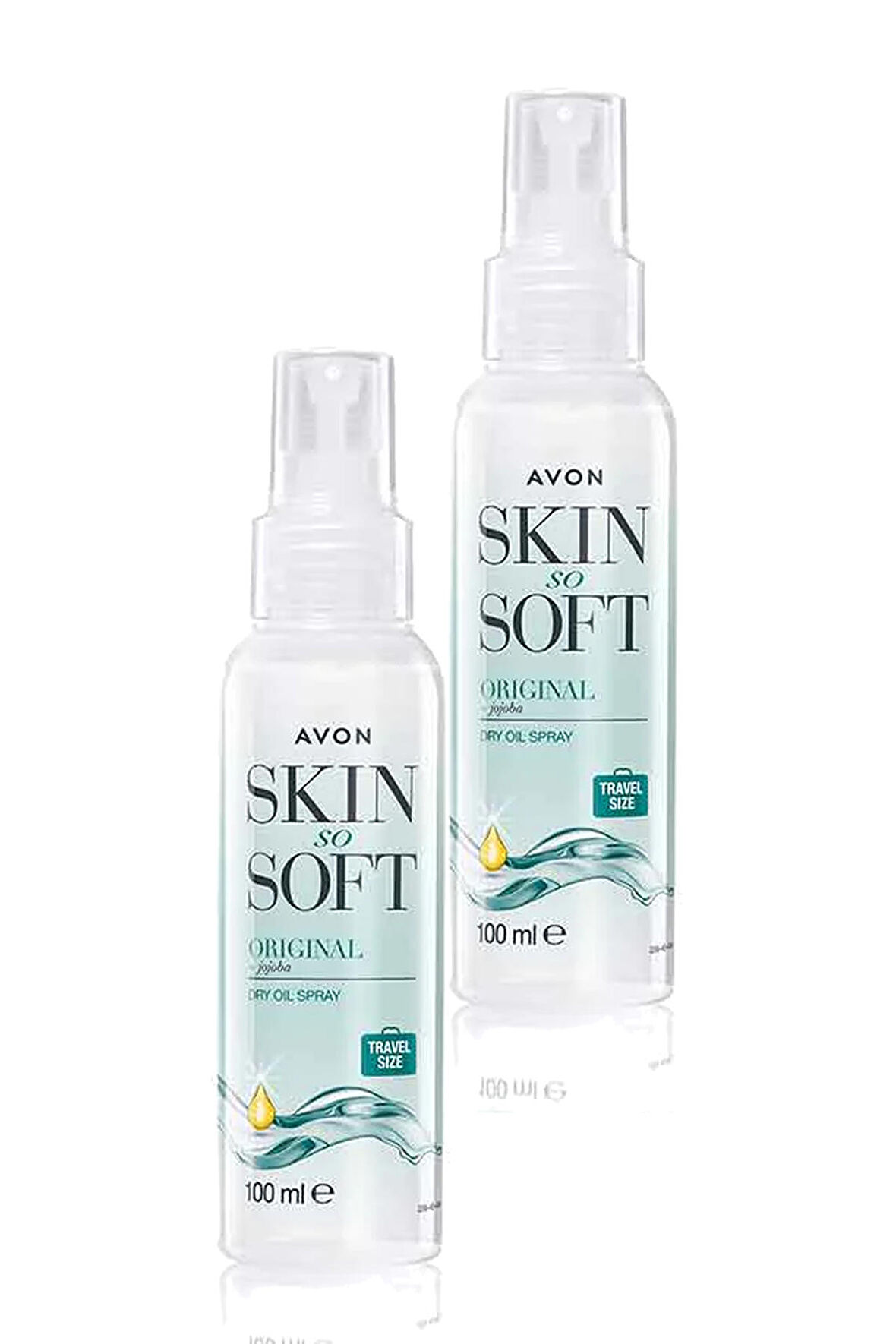 Avon Skin So Soft Orijinal Kuru Yağ Vücut Spreyi 100 Ml. İkili Set