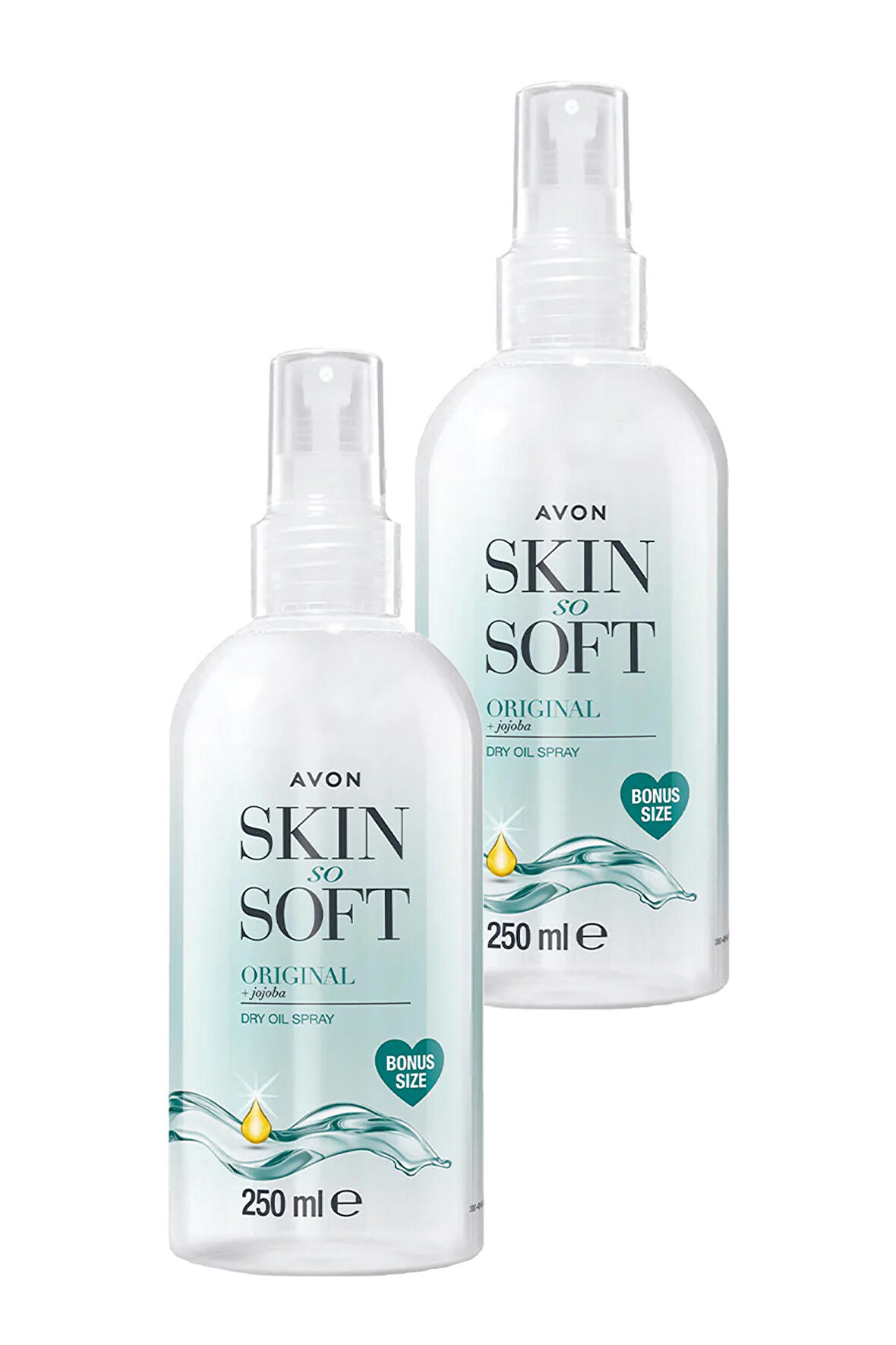 Avon Skin So Soft Orijinal Kuru Yağ Vücut Spreyi 250 Ml. İkili Set