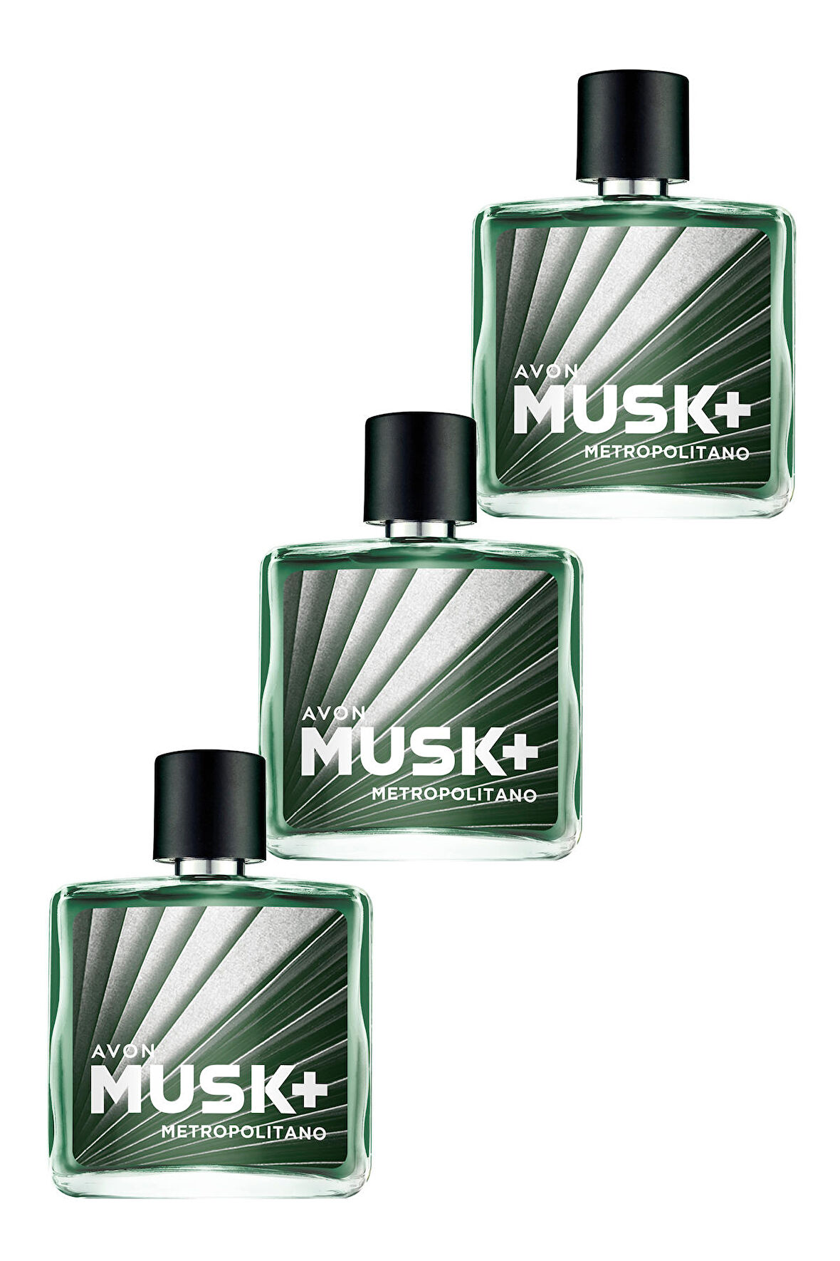 Avon Musk Metropolitano Erkek Parfüm Edt 75 Ml. Üçlü Set