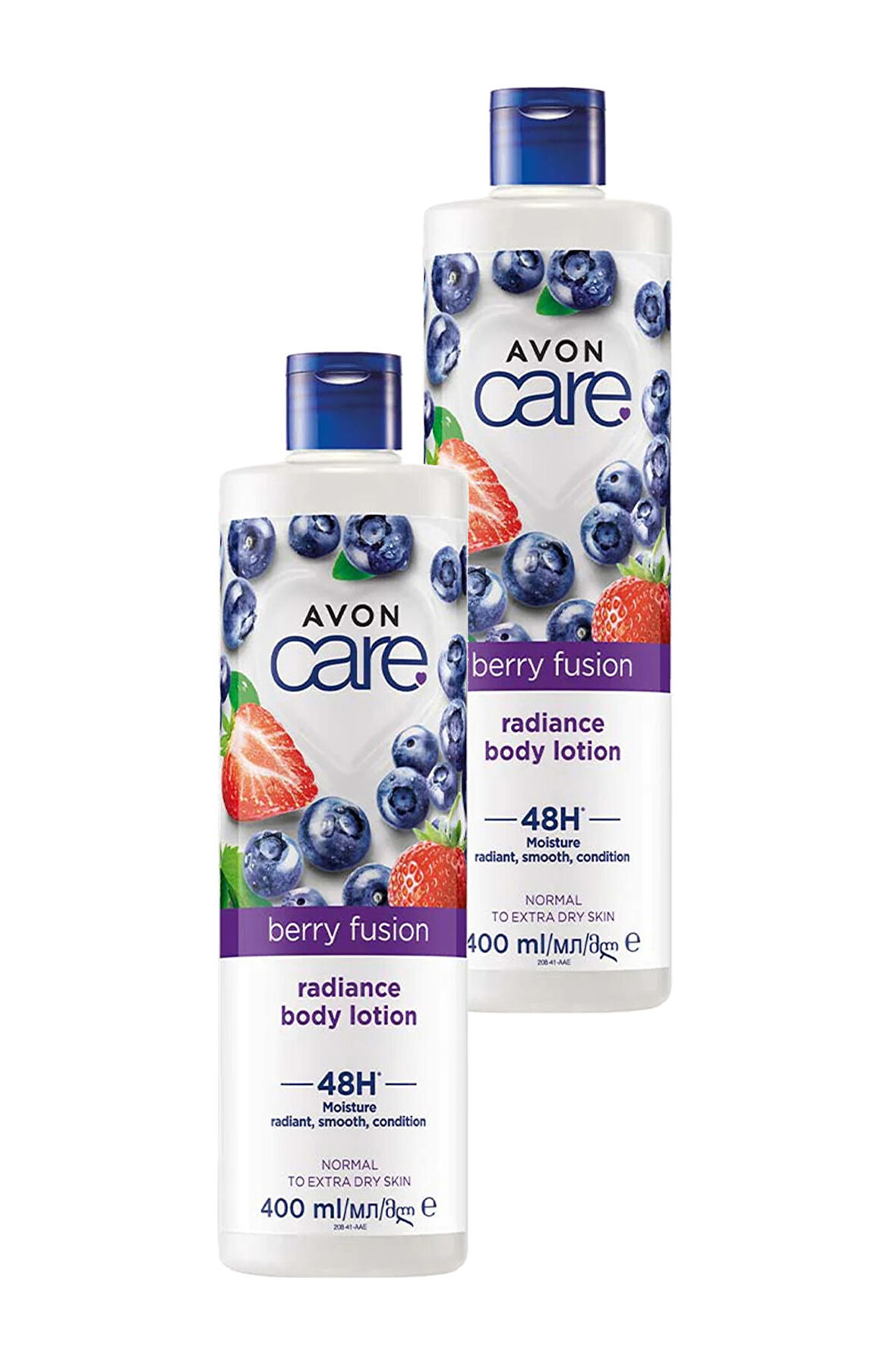 Avon Care Yaban Mersini ve Çilek Özlü El, Yüz ve Vücut Kremi 400 Ml. İkili Set