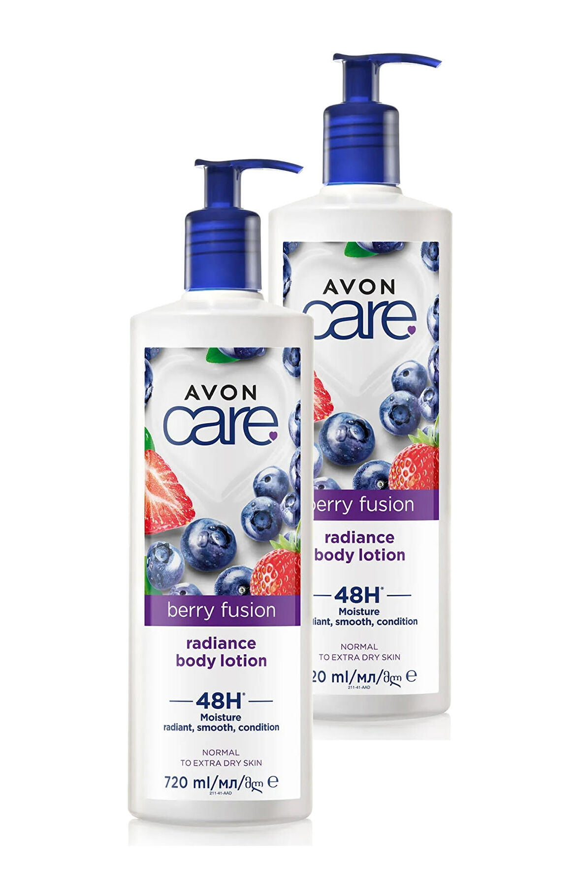 Avon Care Yaban Mersini Özlü Vücut Losyonu 720 Ml. İkili Set