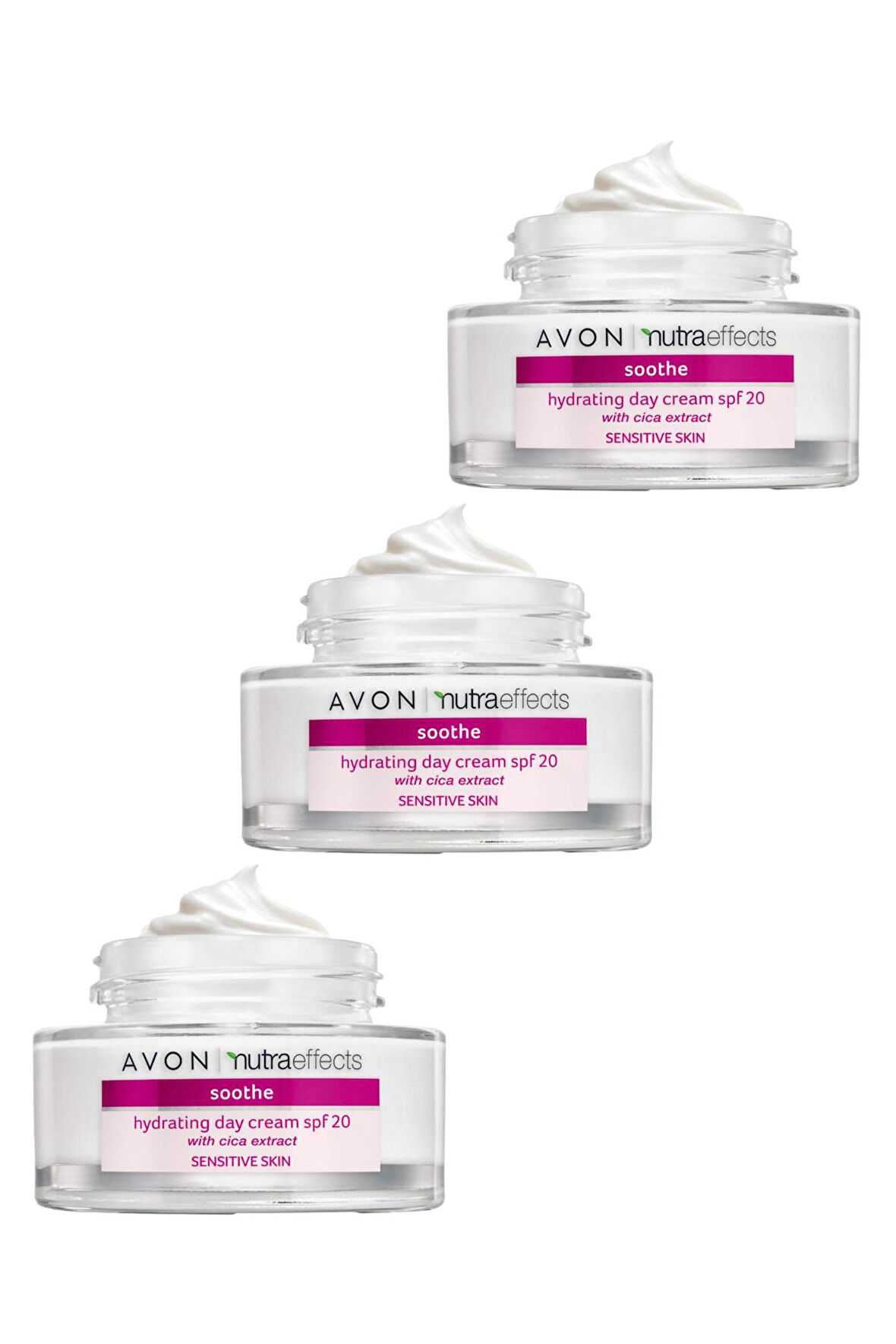 Avon Nutra Effects Soothe Nemlendirici Krem Spf20 50 Ml. Üçlü Set