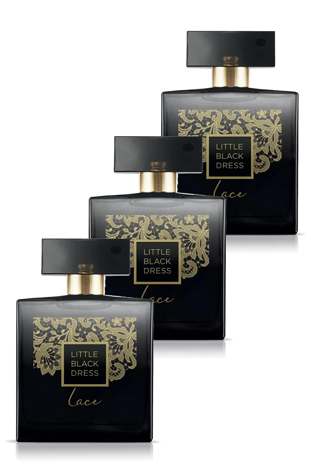 Avon Little Black Dress Lace Kadın Parfüm Edp 50 Ml. Üçlü Set