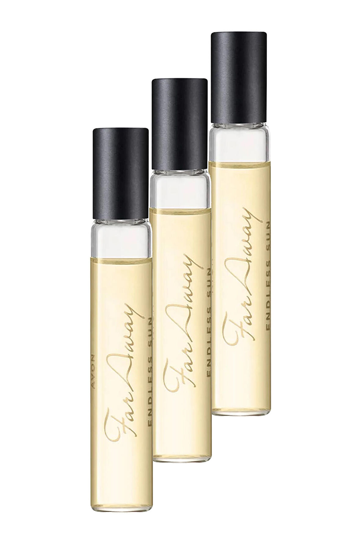 Avon Far Away Endless Sun Kadın Parfüm Çanta Boyu Edp 10 Ml. Üçlü Set