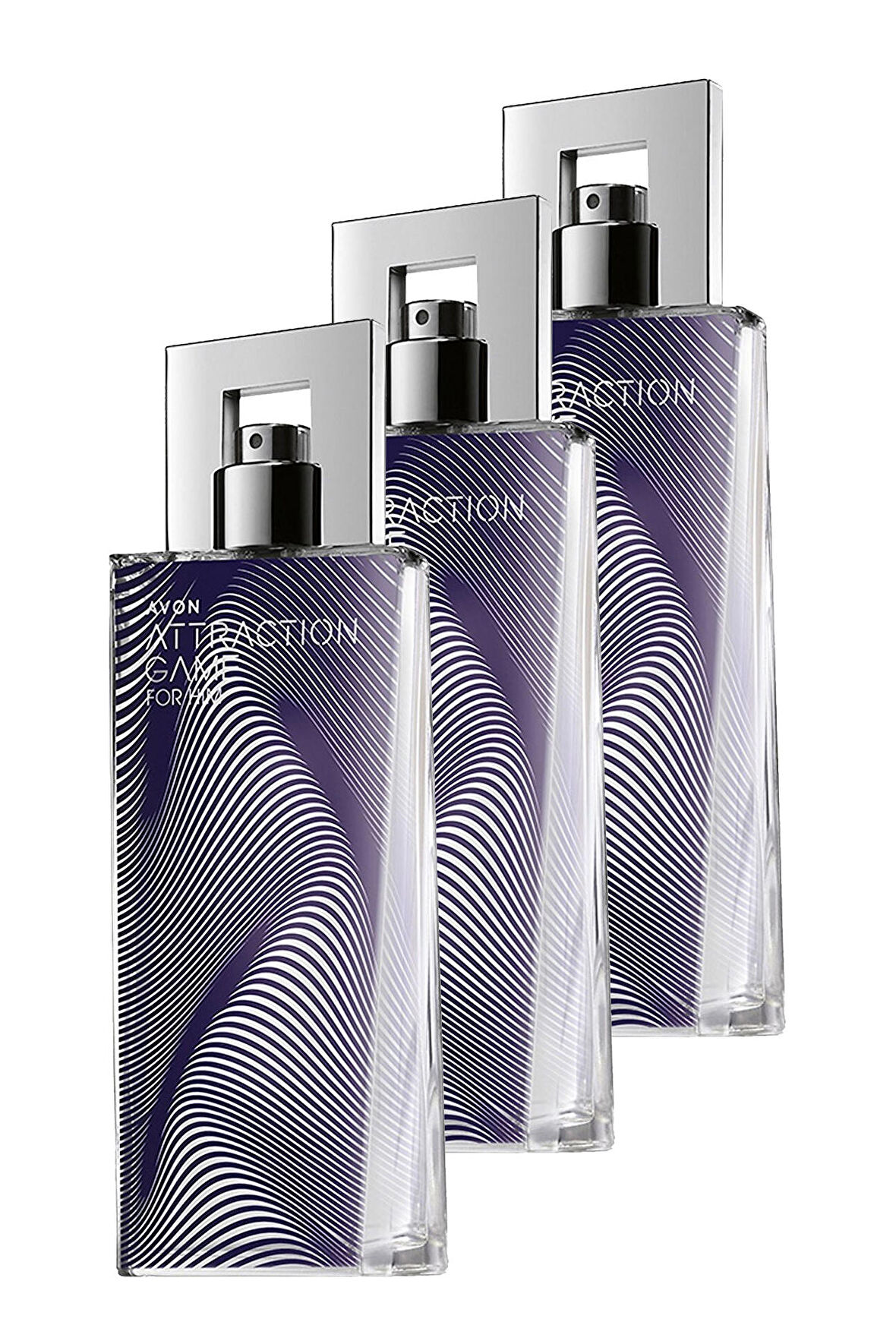 Avon Attraction Game Erkek Parfüm Edt 75 Ml. Üçlü Set