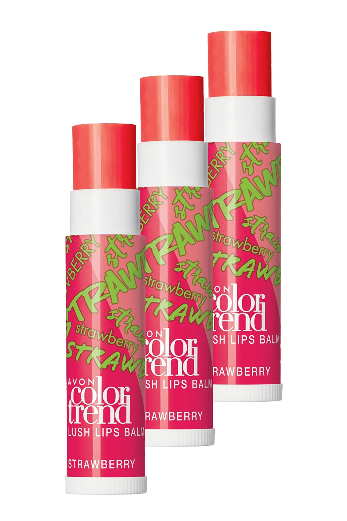 Avon Color Trend Dudak Balmı Strawberry Üçlü Set