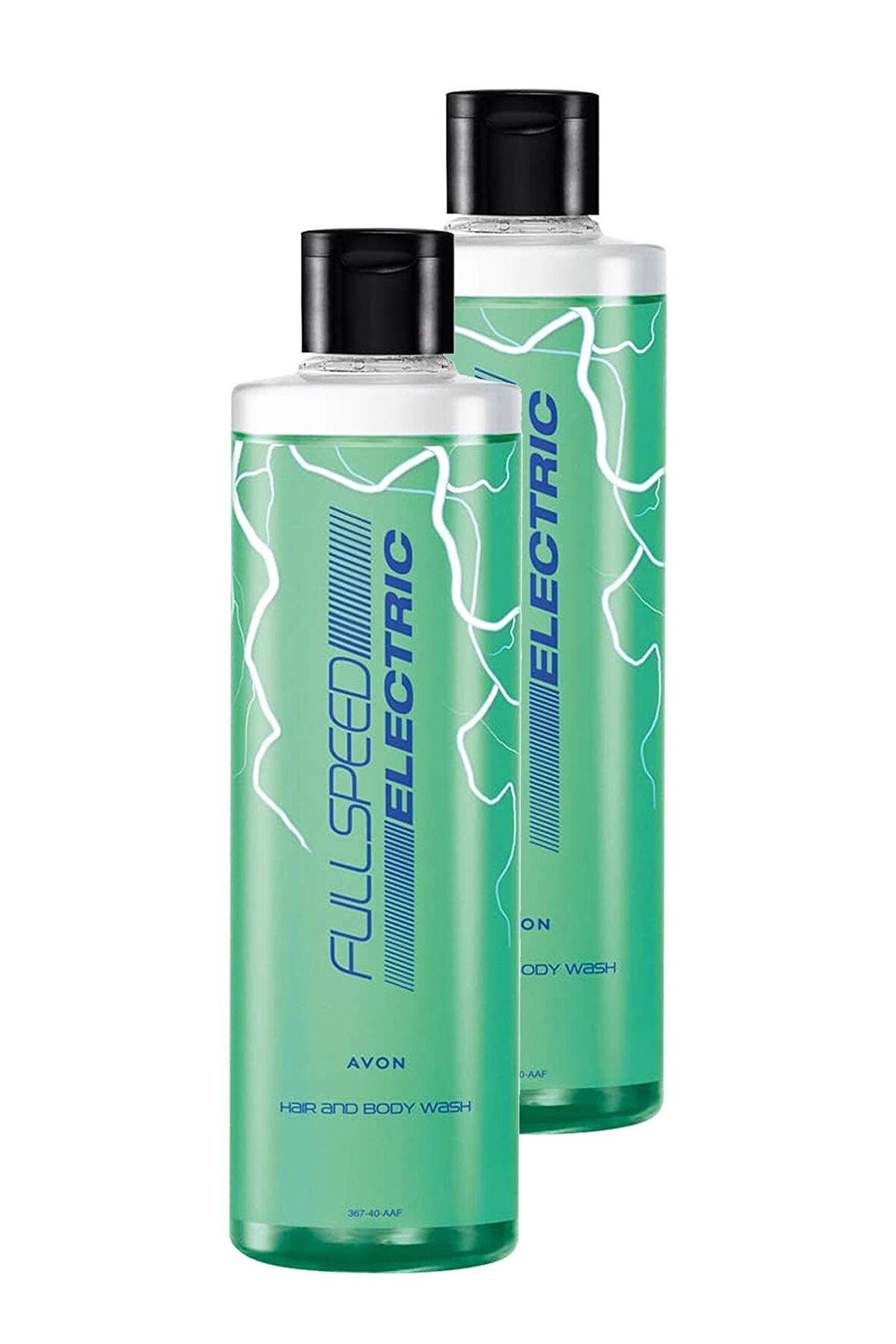 Avon Full Speed Electric 2’si 1 Arada Saç ve Vücut Şampuanı 250 Ml. İkili Set