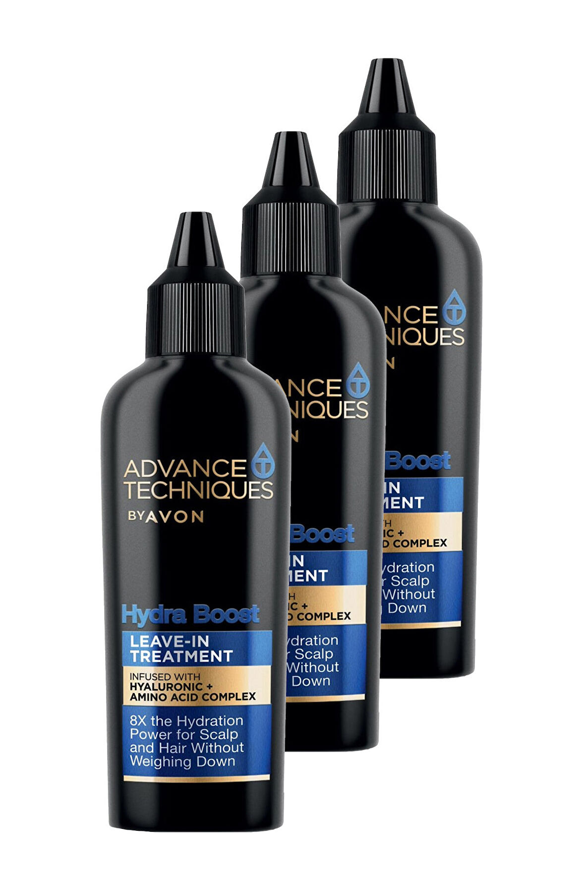 Avon Advance Techniques Hydra Boost Nemlendirici Durulanmayan Saç Bakım Kremi 50 Ml. Üçlü Set