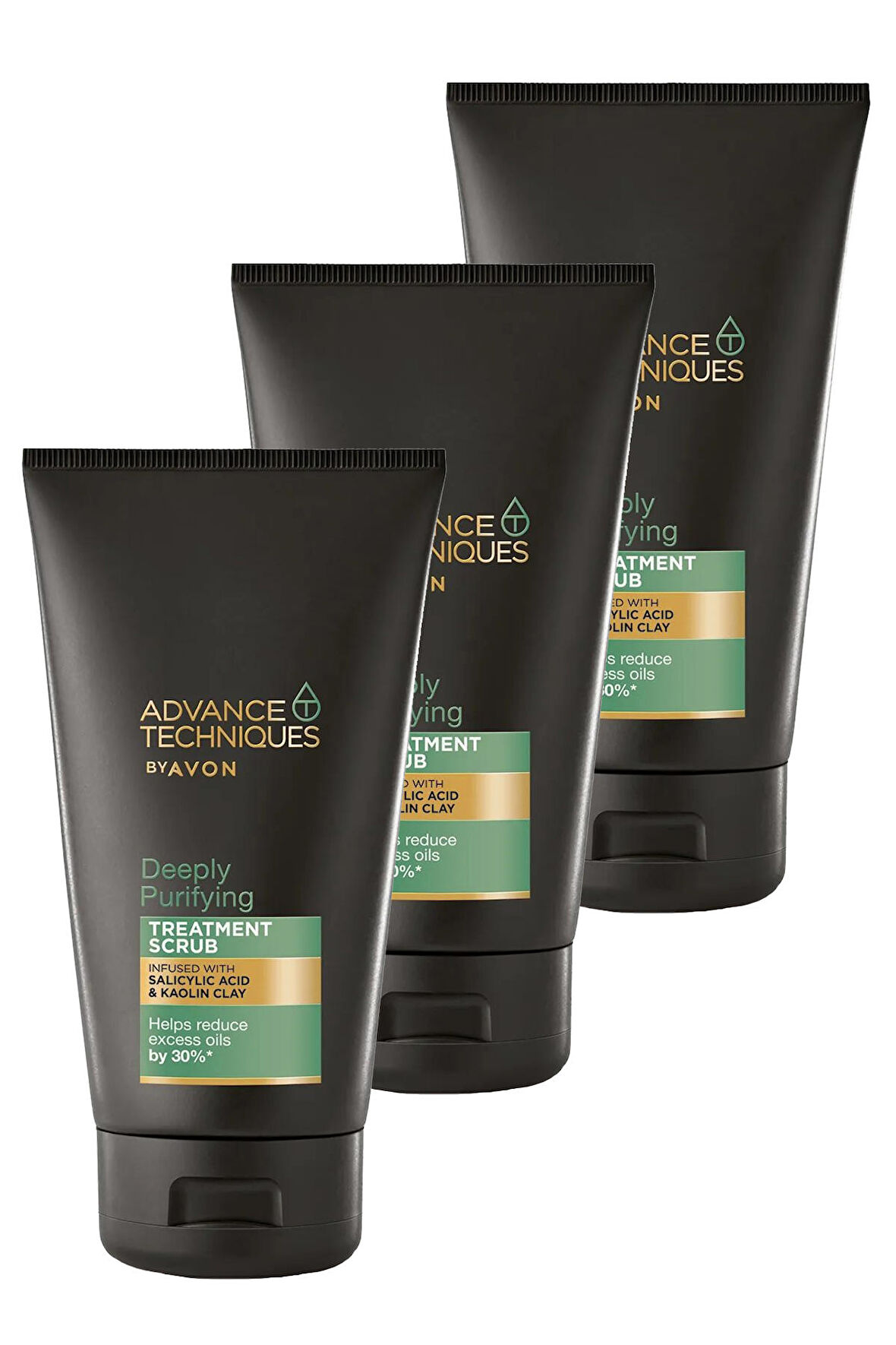 Avon Depply Purifying Yağlı Saçlar için Arındırıcı Scrub 150 Ml. Üçlü Set