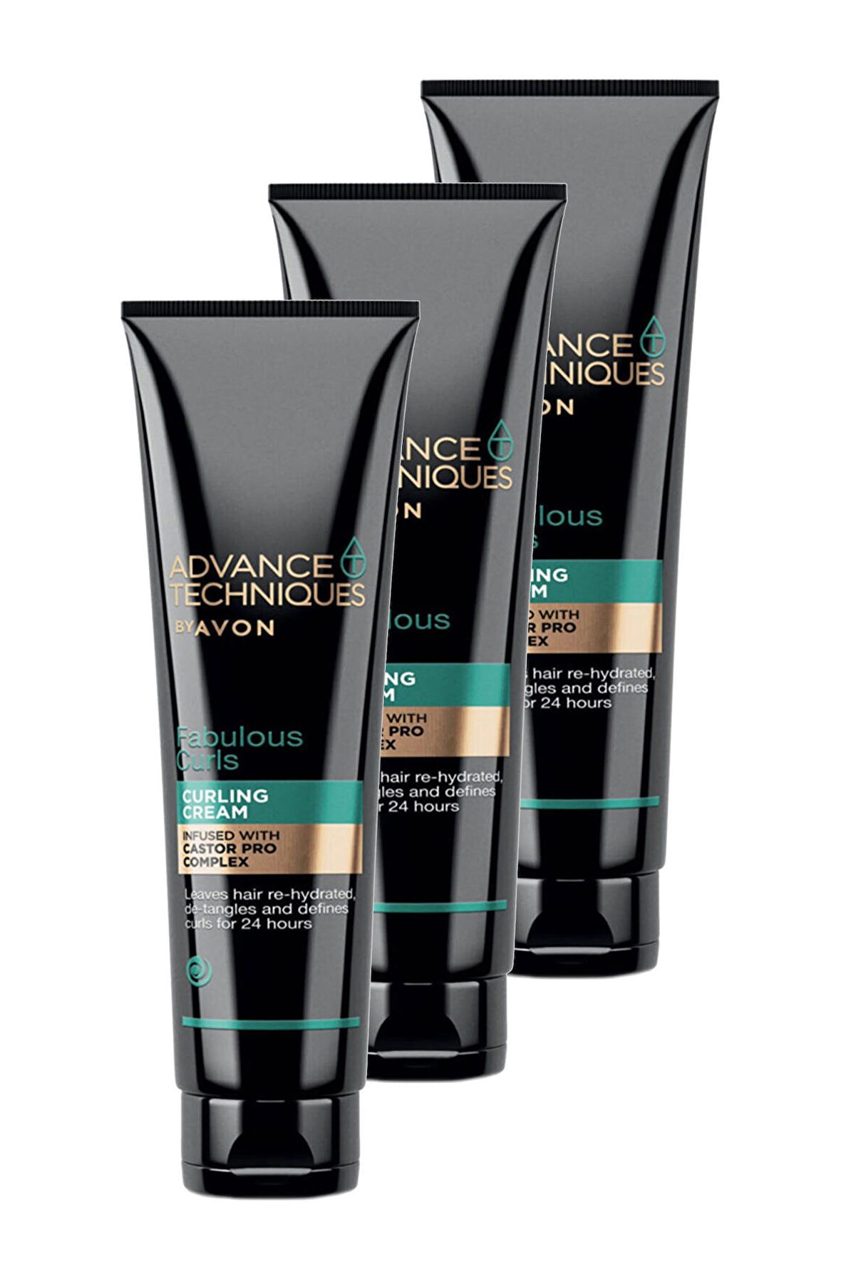 Avon Advance Techniques Bukle Şekillendirici Durulanmayan Saç Bakım Kremi 150 Ml. Üçlü Set