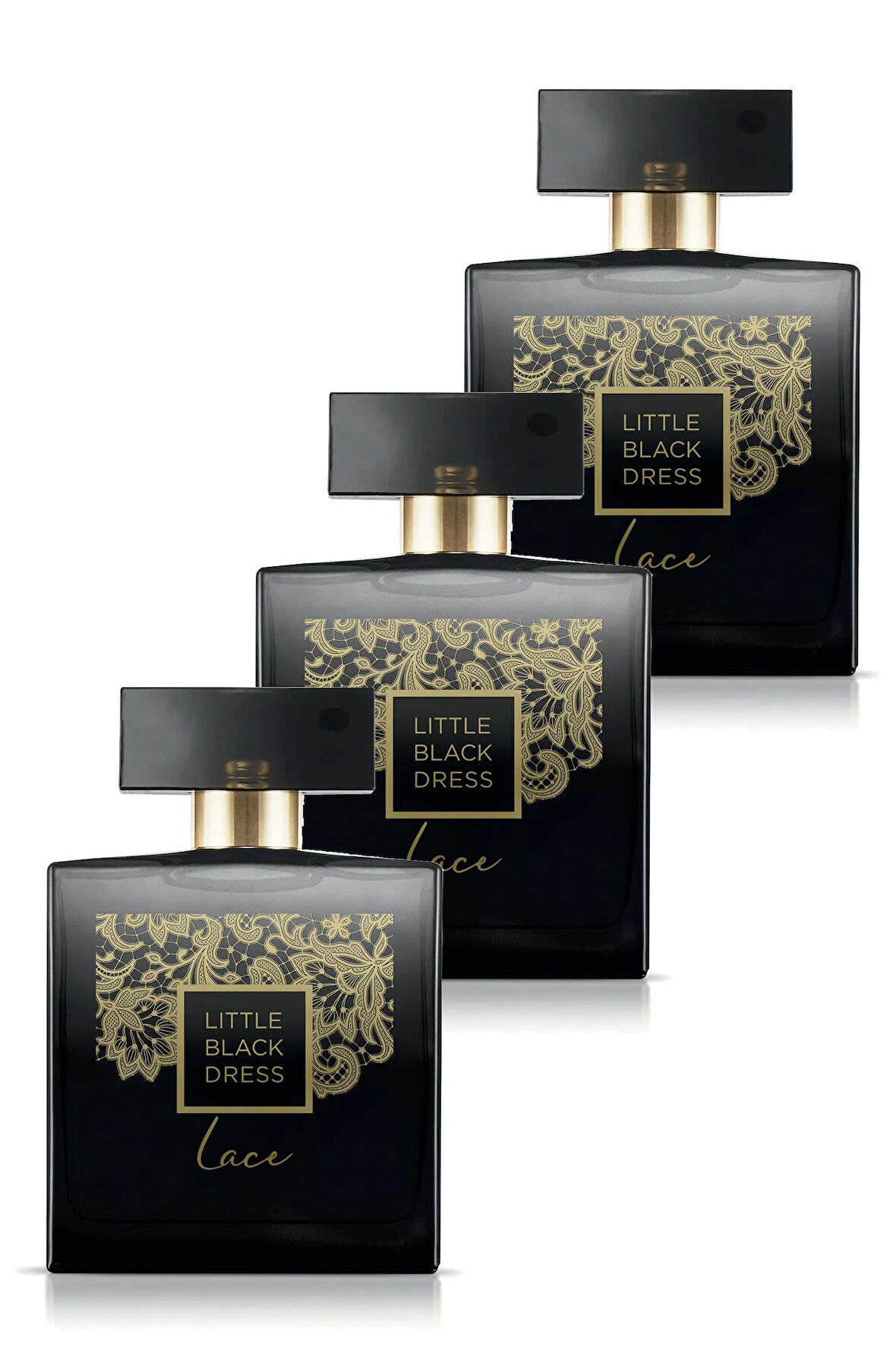 Avon Little Black Dress Lace Kadın Parfüm Edp 100 Ml. Üçlü Set